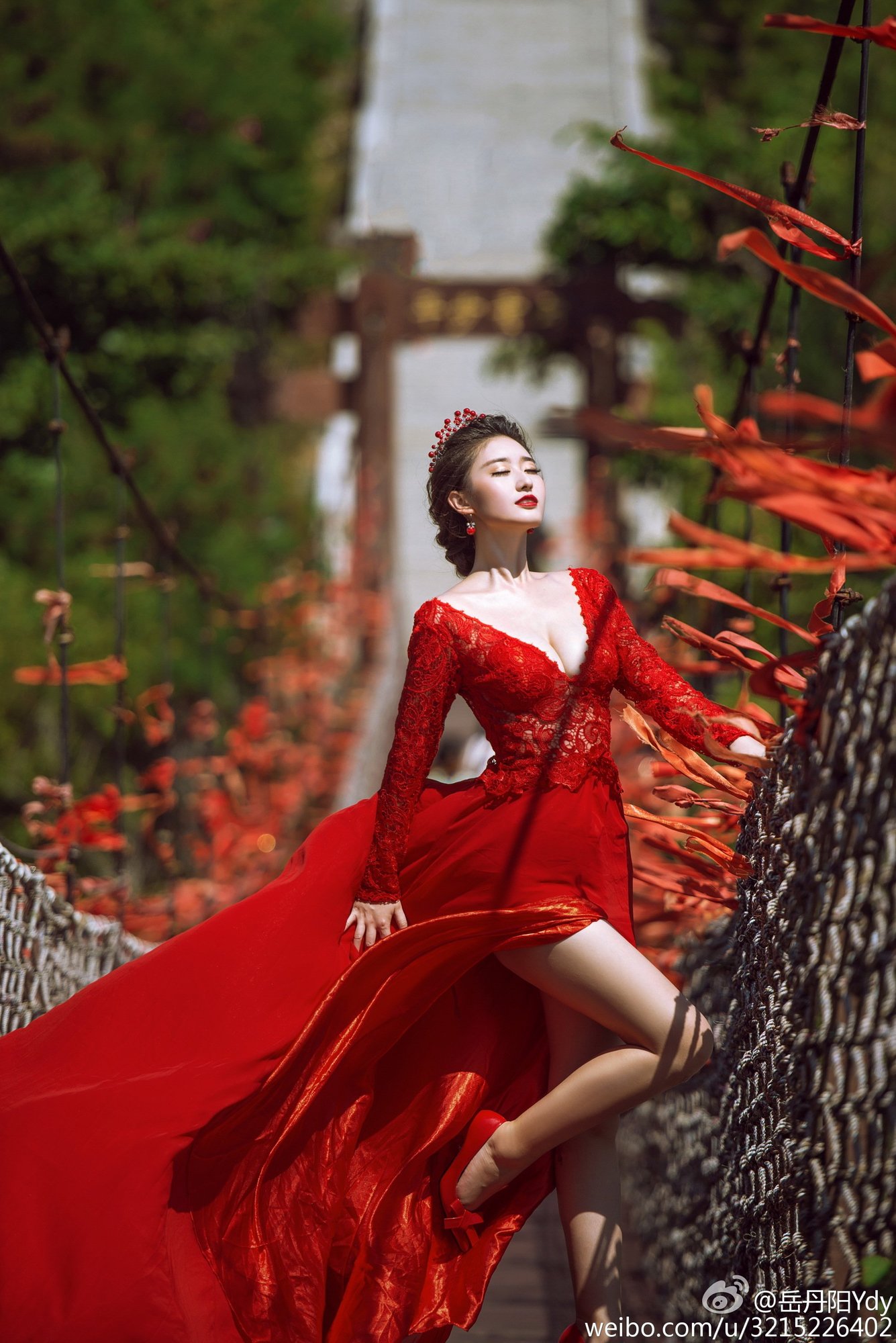 岳丹阳 西南校花微博美图