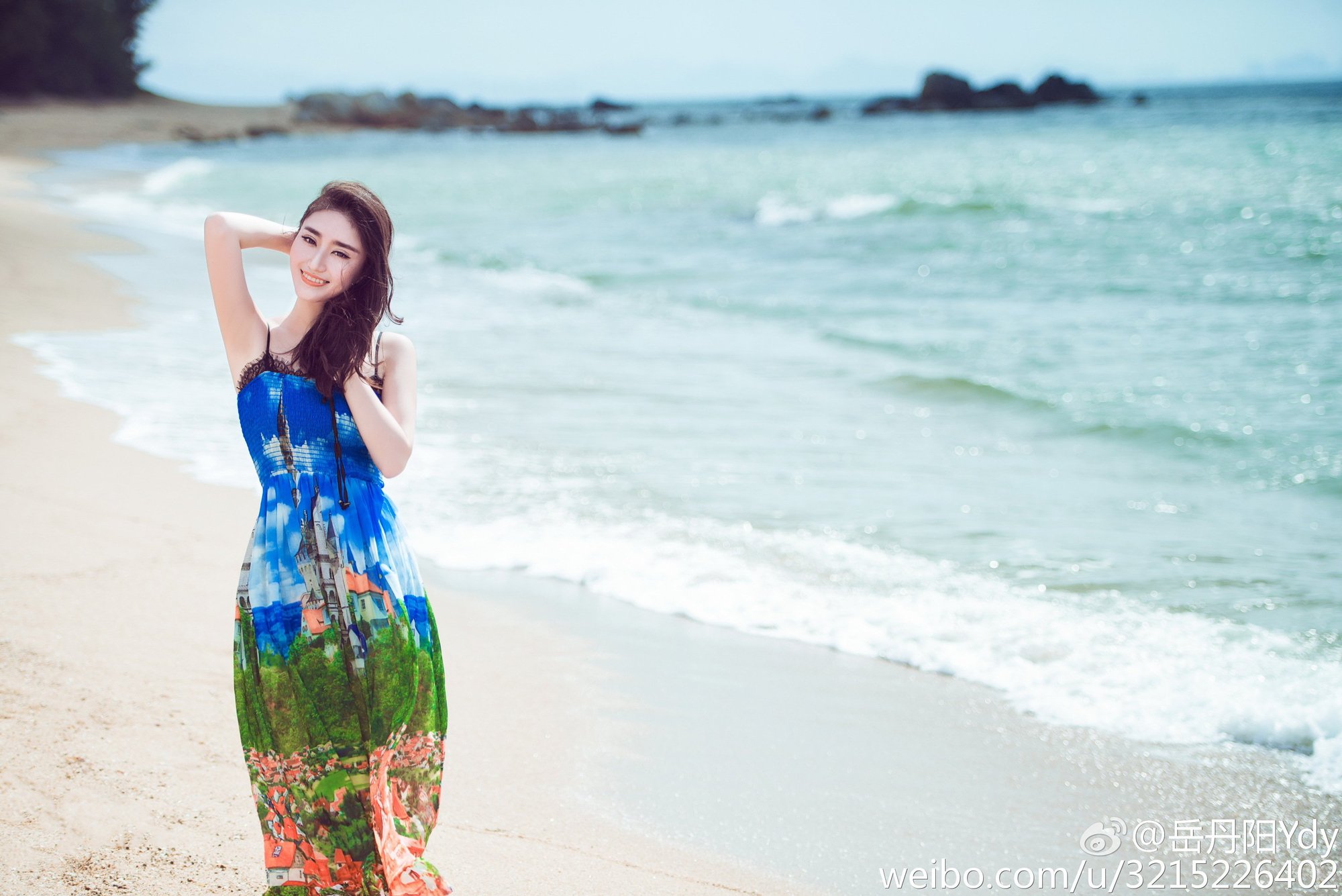 岳丹阳 西南校花微博美图