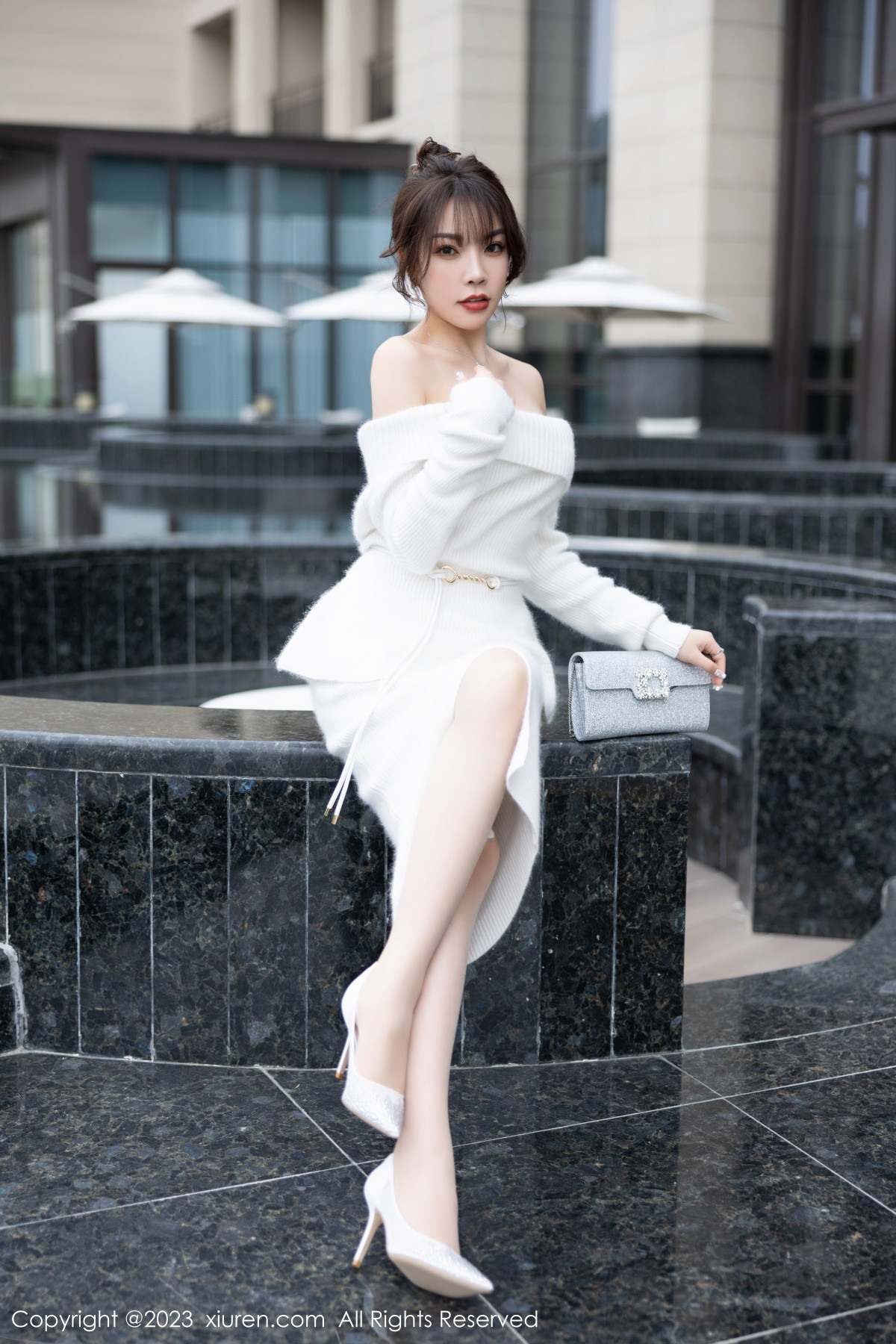[XiuRen]高清写真图 2023.01.13 No.6132 徐莉芝Booty 温泉美腿