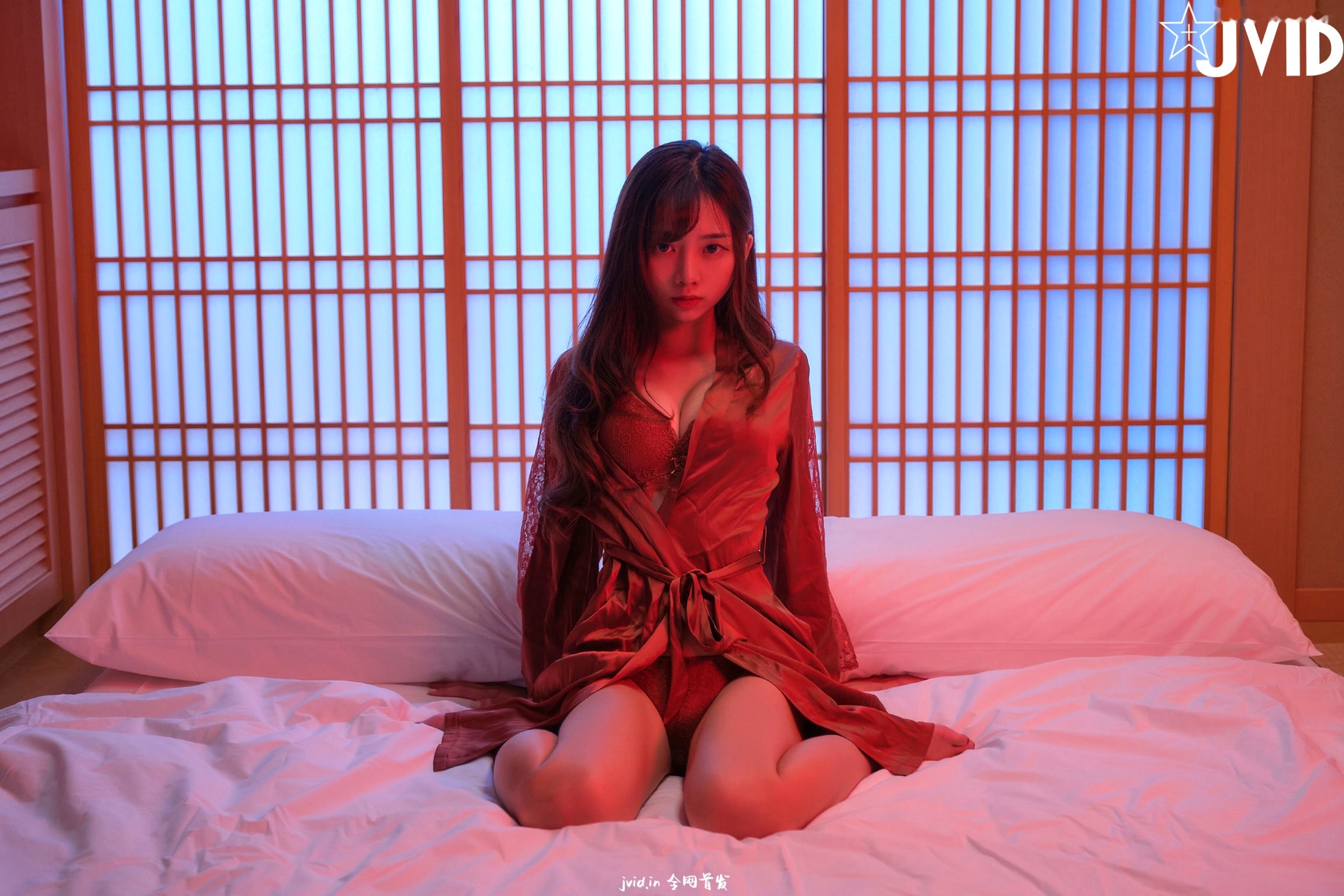 Gallery - JVID-ZAZA-S级私房写真-迷幻红光下的蕾丝诱惑-近距离镜头捕捉可爱又坏的迷人瞬间性感诱惑内衣私房照JVID Zaza女神私房照_秀色女神 - image 2