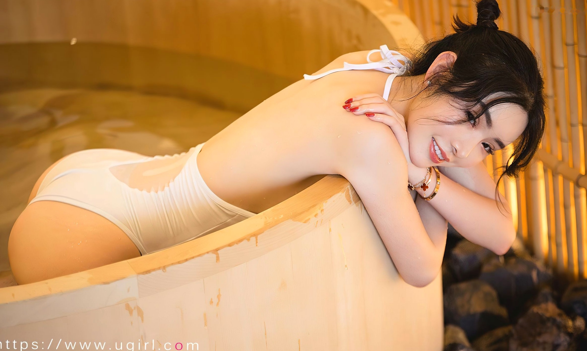 Gallery - 萌琪琪《浴室邂逅》白色泳装湿身诱惑写真 - UGirls尤果圈 - Chiness Model 大尺度无圣光福利套图爱尤物 - Love Beauty 浴室湿身性感尤物 萌琪琪女神私房照_秀色女神 - image 30