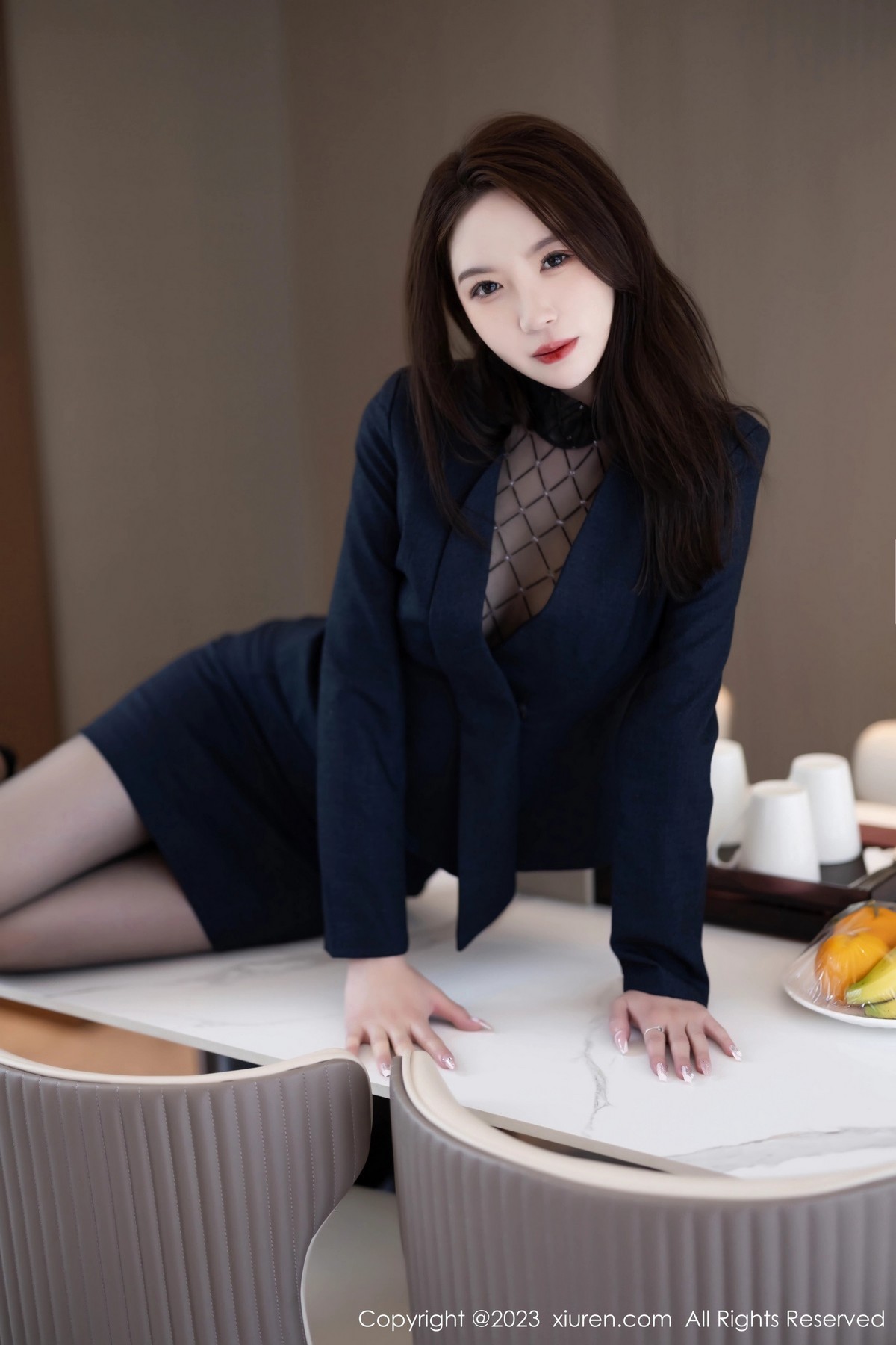 [XiuRen]高清写真图 2023.06.14 No.6914 梦心玥 黑丝美腿