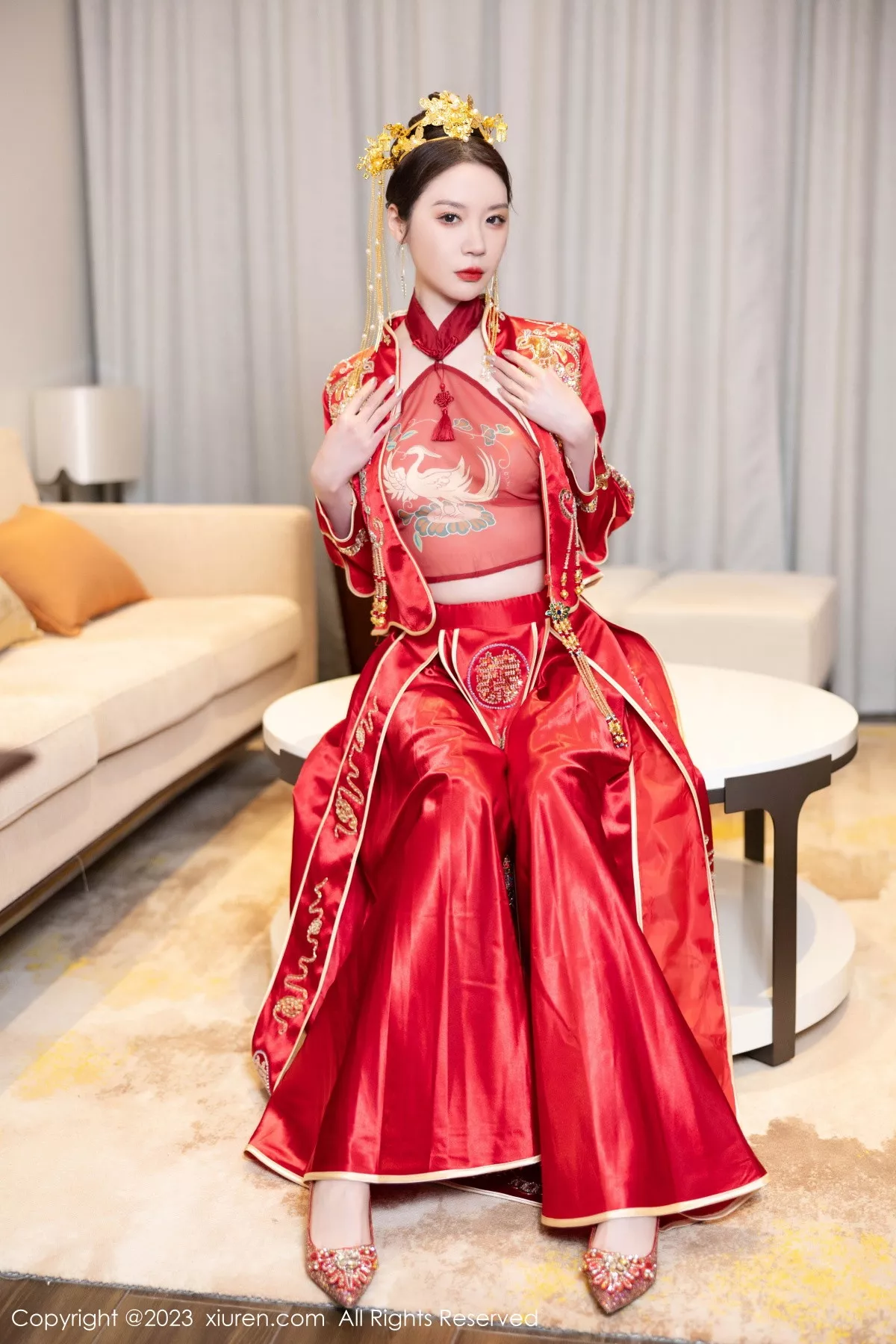 [XiuRen]高清写真图 2023.12.05 No.7766 梦心玥 婚嫁美腿