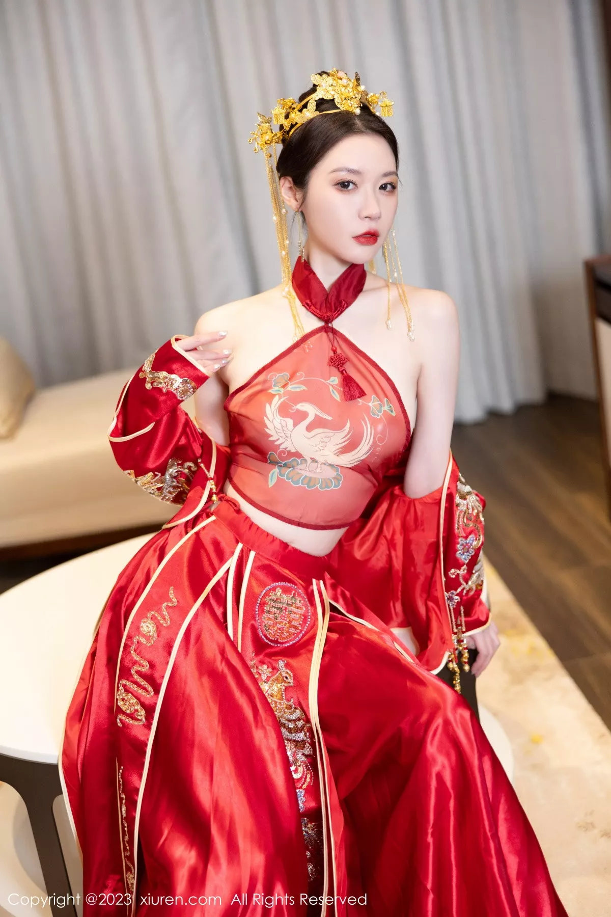 [XiuRen]高清写真图 2023.12.05 No.7766 梦心玥 婚嫁美腿