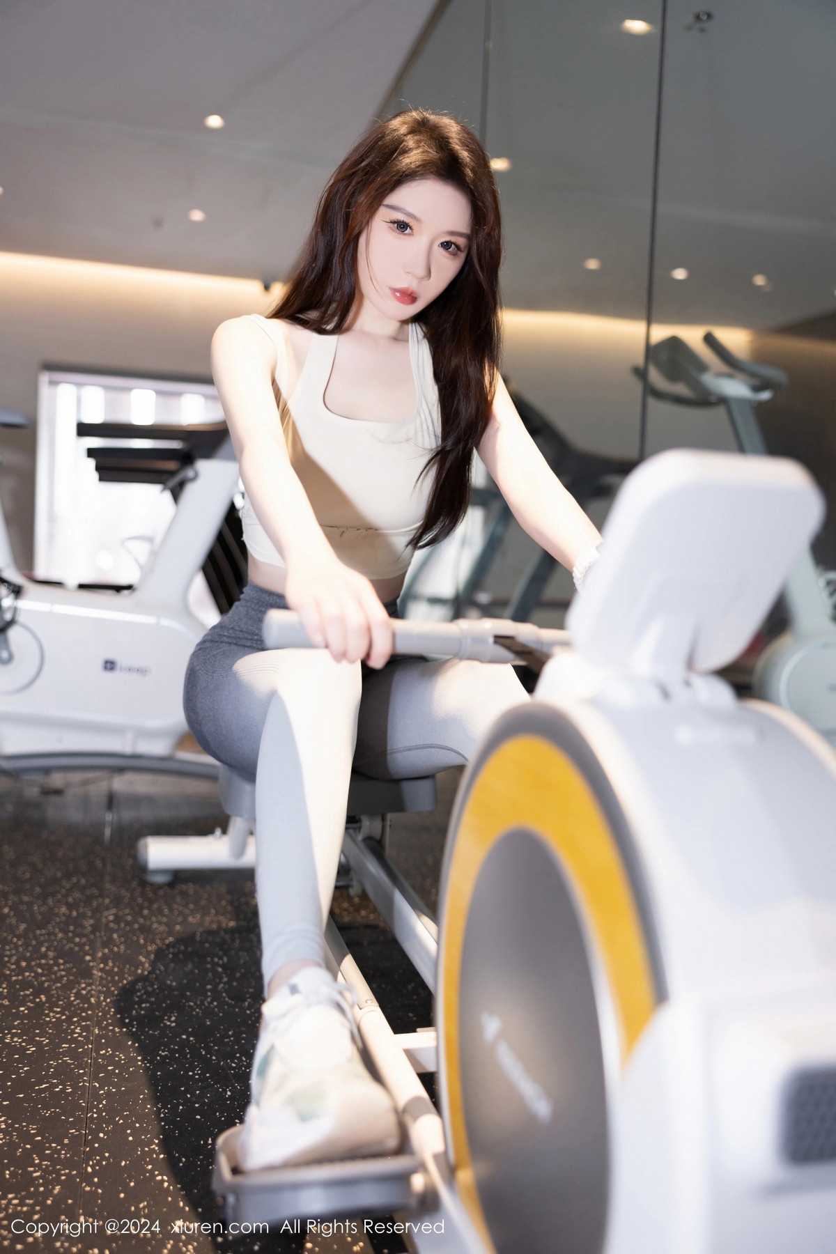[XiuRen]高清写真图 2024.06.27 No.8767 梦心玥 瑜伽裤