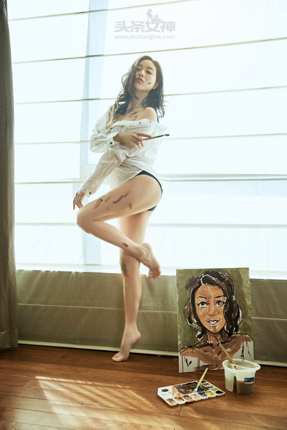 张梓然- [TouTiao头条女神]高清写真图 2017-03- 22 画中维纳斯
