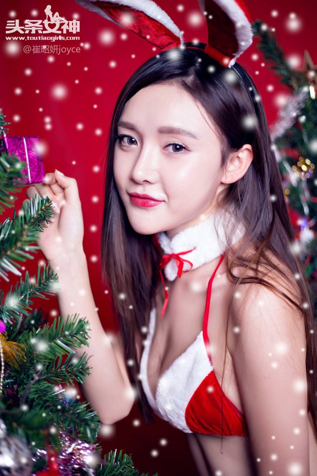 崔昭妍&达思宇 圣诞大战～酥胸美腿好身材