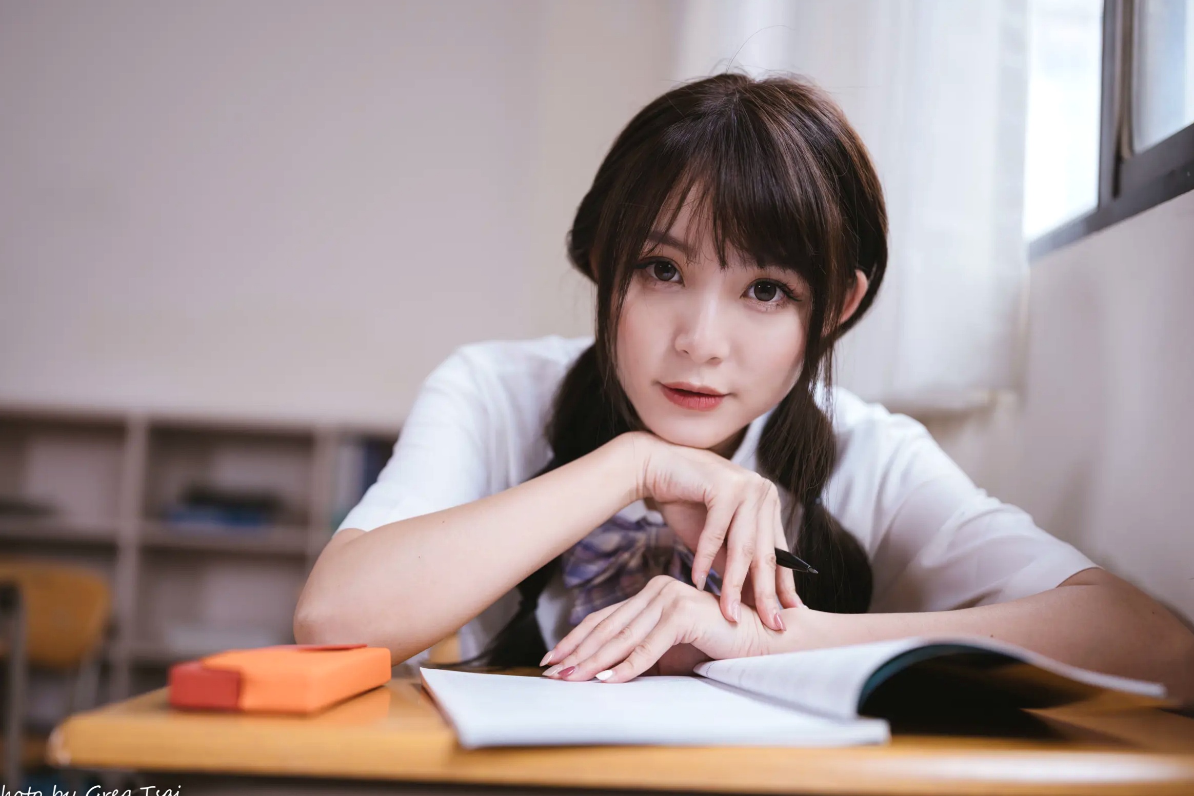 Gallery - Ashley - 清新校园校服制服风格写真 [115P]制服校服清纯治愈系 何洛沂女神私房照_秀色女神 - image 5