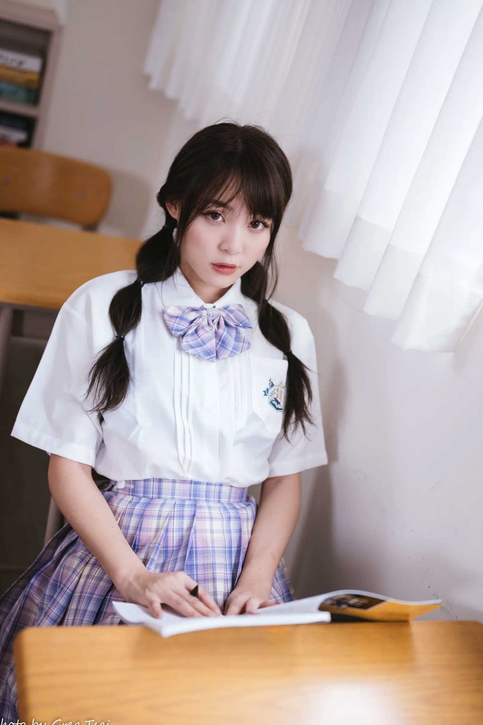 Gallery - Ashley - 清新校园校服制服风格写真 [115P]制服校服清纯治愈系 何洛沂女神私房照_秀色女神 - image 8