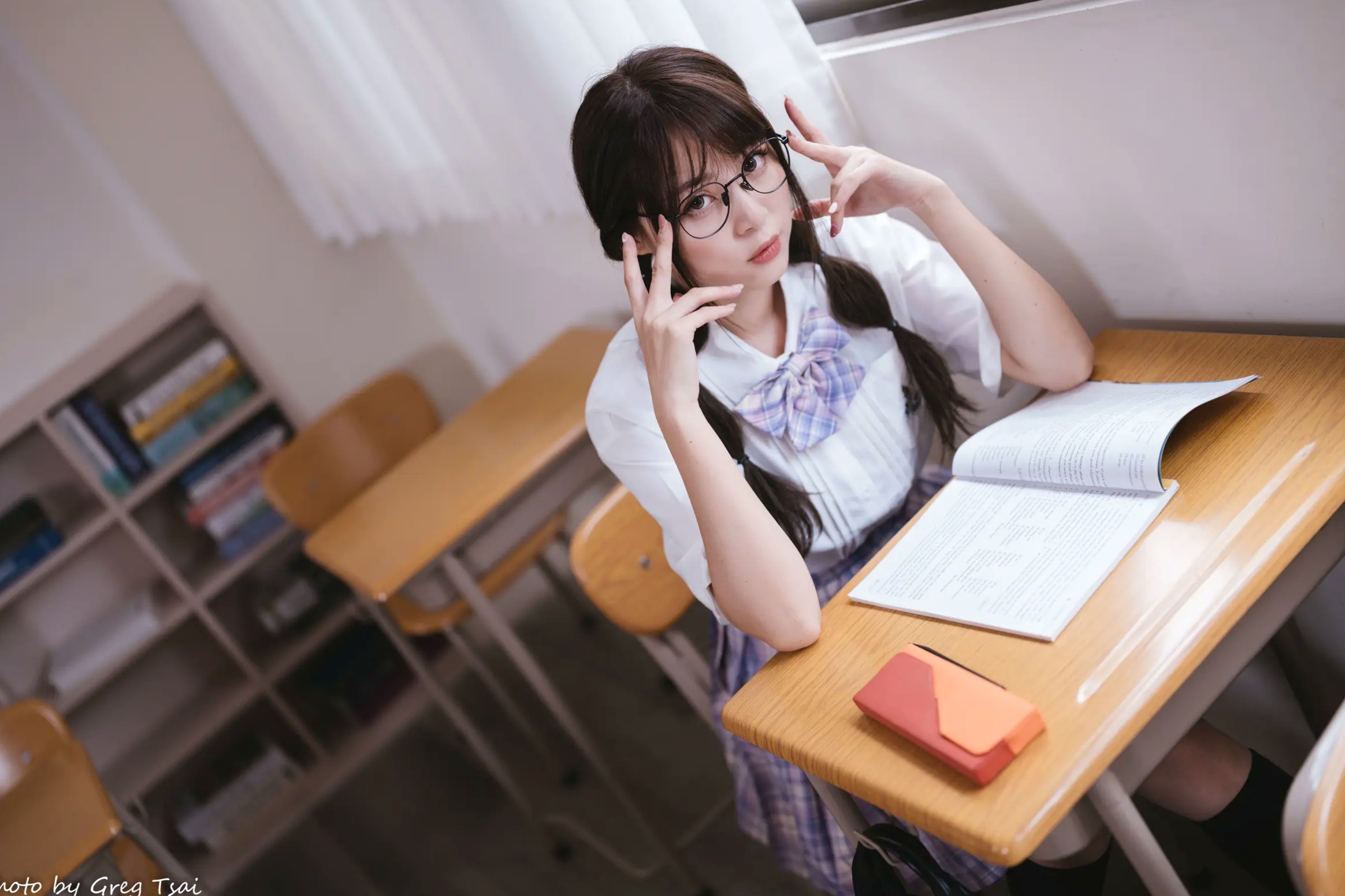 Gallery - Ashley - 清新校园校服制服风格写真 [115P]制服校服清纯治愈系 何洛沂女神私房照_秀色女神 - image 17