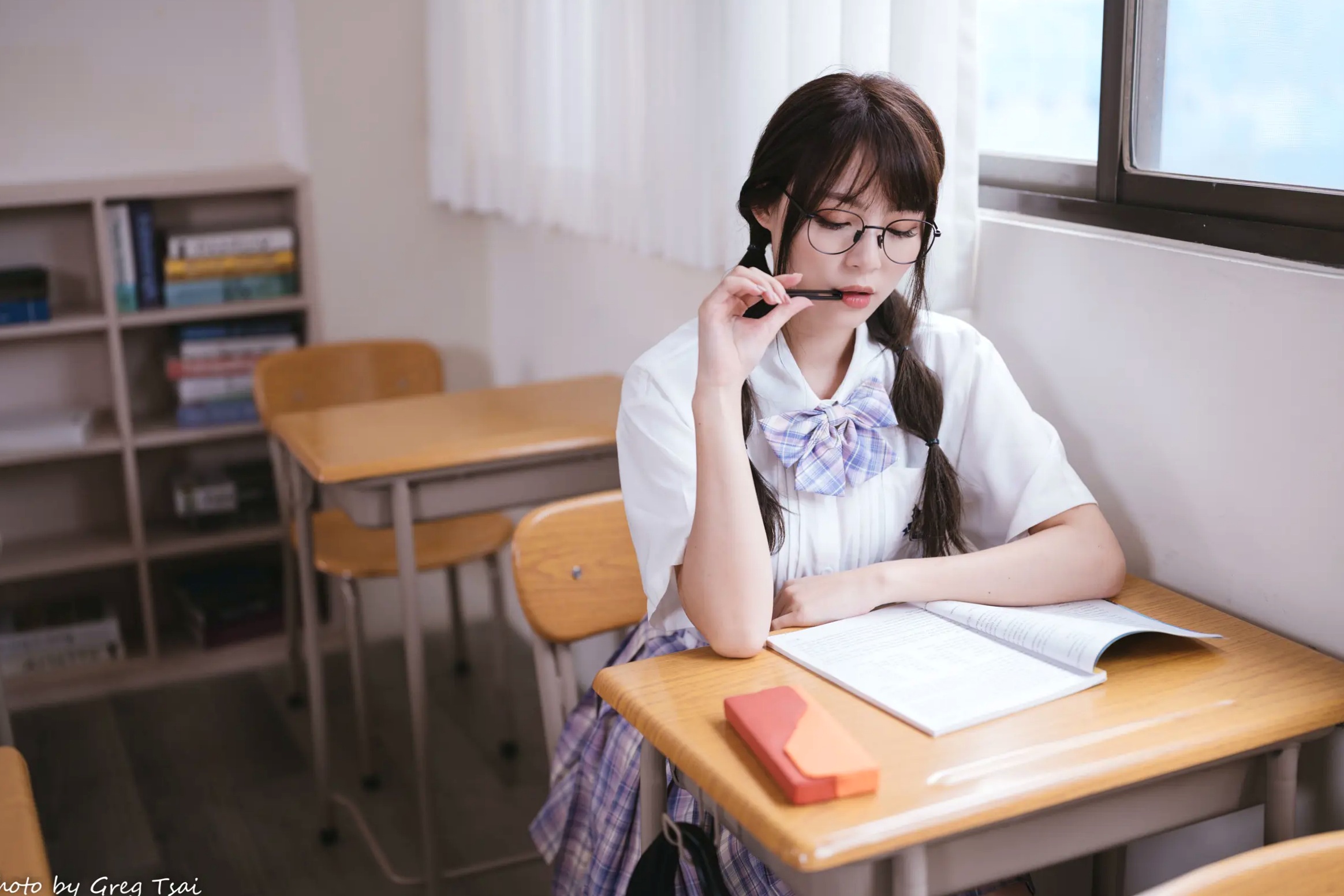 Gallery - Ashley - 清新校园校服制服风格写真 [115P]制服校服清纯治愈系 何洛沂女神私房照_秀色女神 - image 19