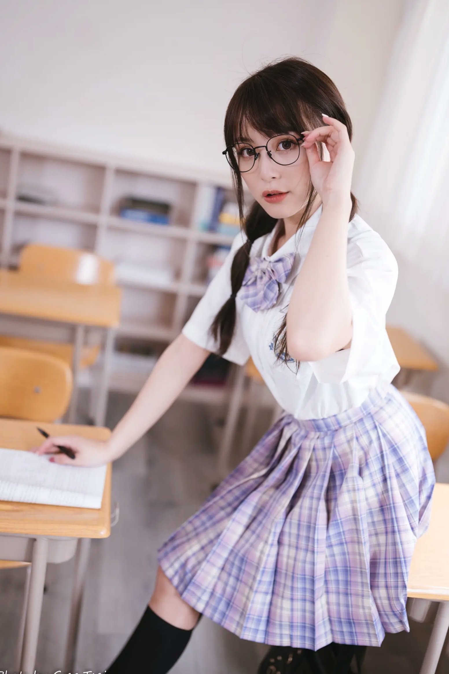 Gallery - Ashley - 清新校园校服制服风格写真 [115P]制服校服清纯治愈系 何洛沂女神私房照_秀色女神 - image 25