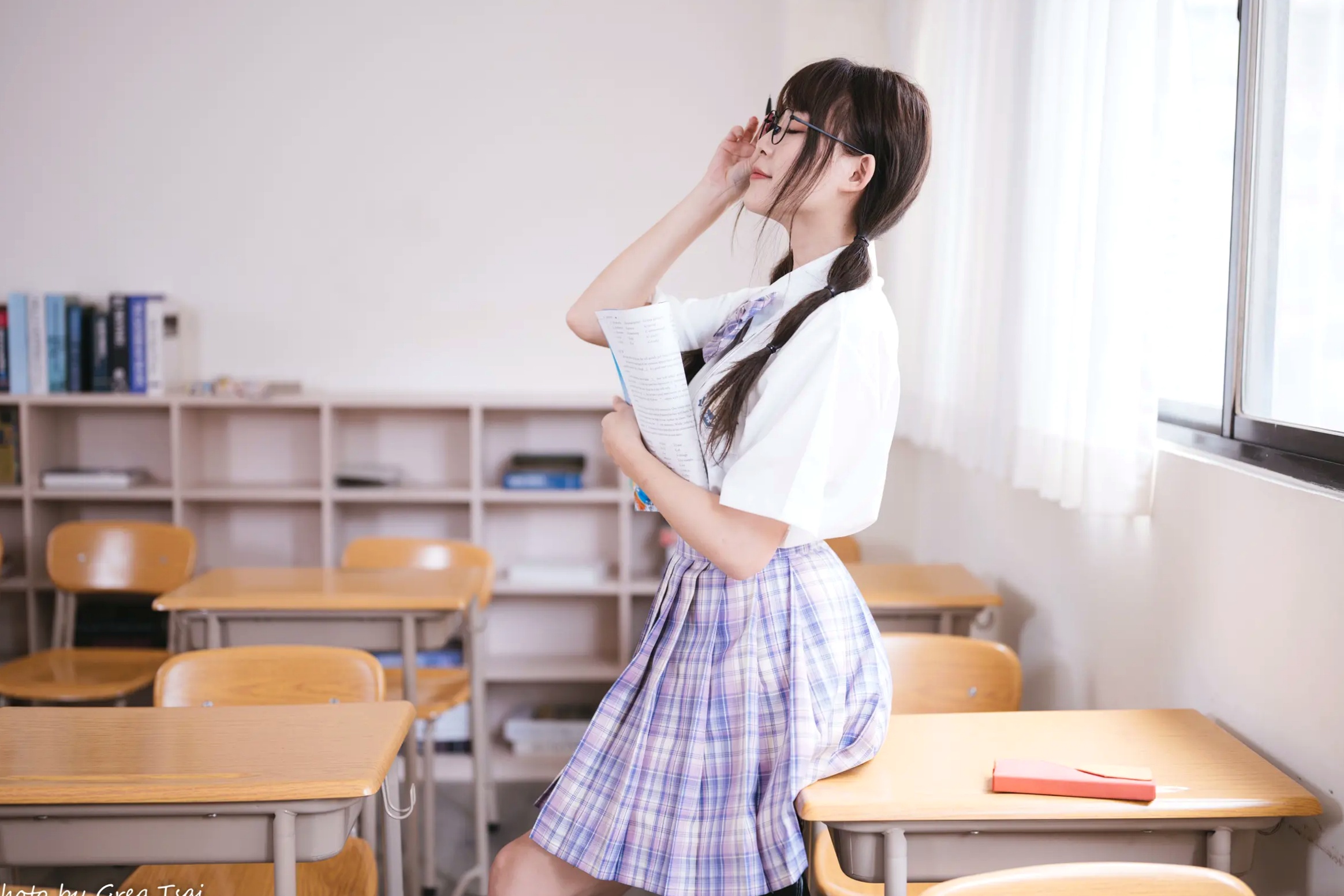 Gallery - Ashley - 清新校园校服制服风格写真 [115P]制服校服清纯治愈系 何洛沂女神私房照_秀色女神 - image 26