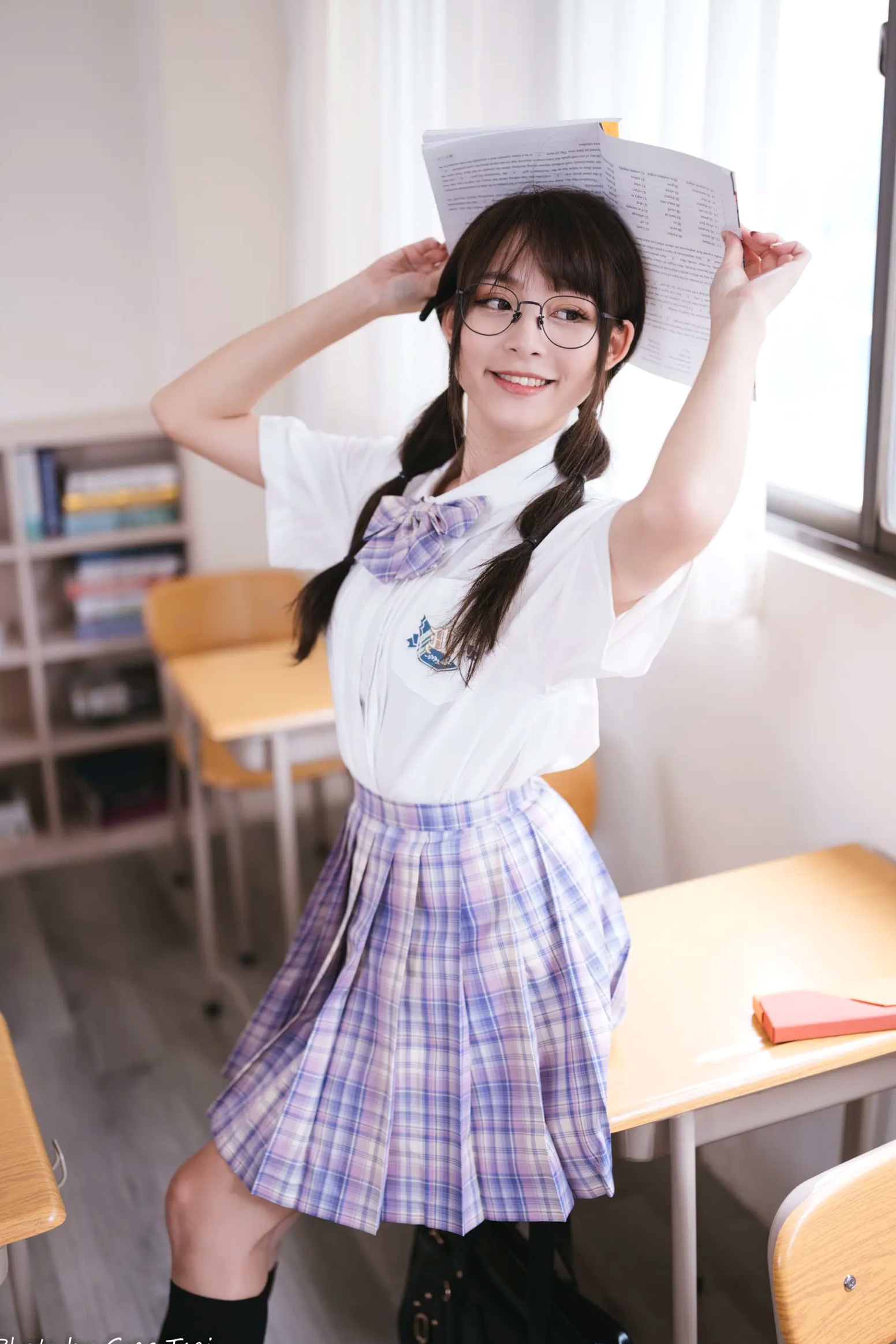 Gallery - Ashley - 清新校园校服制服风格写真 [115P]制服校服清纯治愈系 何洛沂女神私房照_秀色女神 - image 28