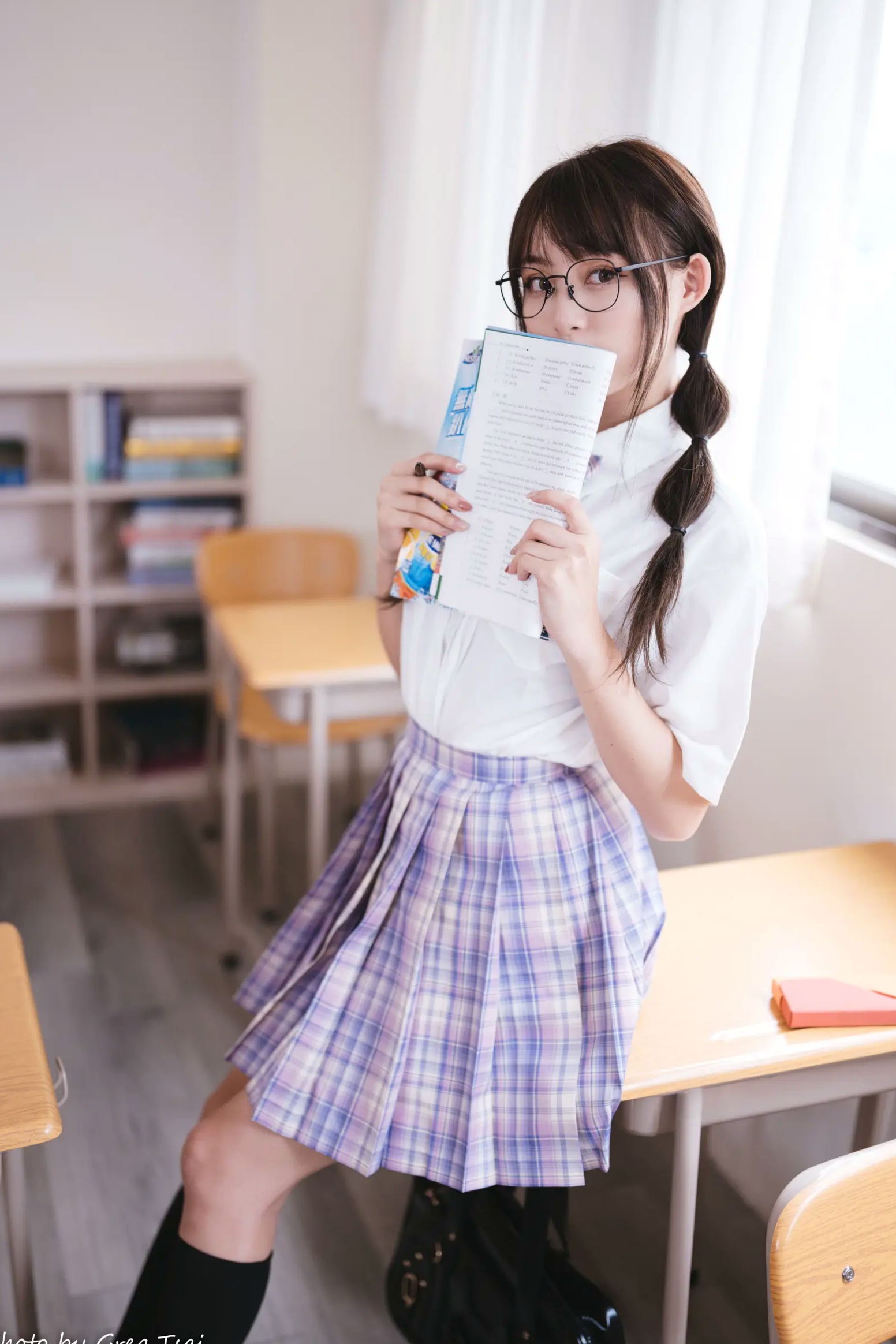Gallery - Ashley - 清新校园校服制服风格写真 [115P]制服校服清纯治愈系 何洛沂女神私房照_秀色女神 - image 30