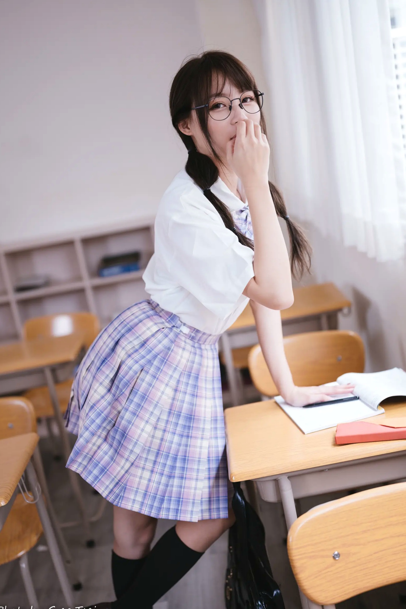 Gallery - Ashley - 清新校园校服制服风格写真 [115P]制服校服清纯治愈系 何洛沂女神私房照_秀色女神 - image 35