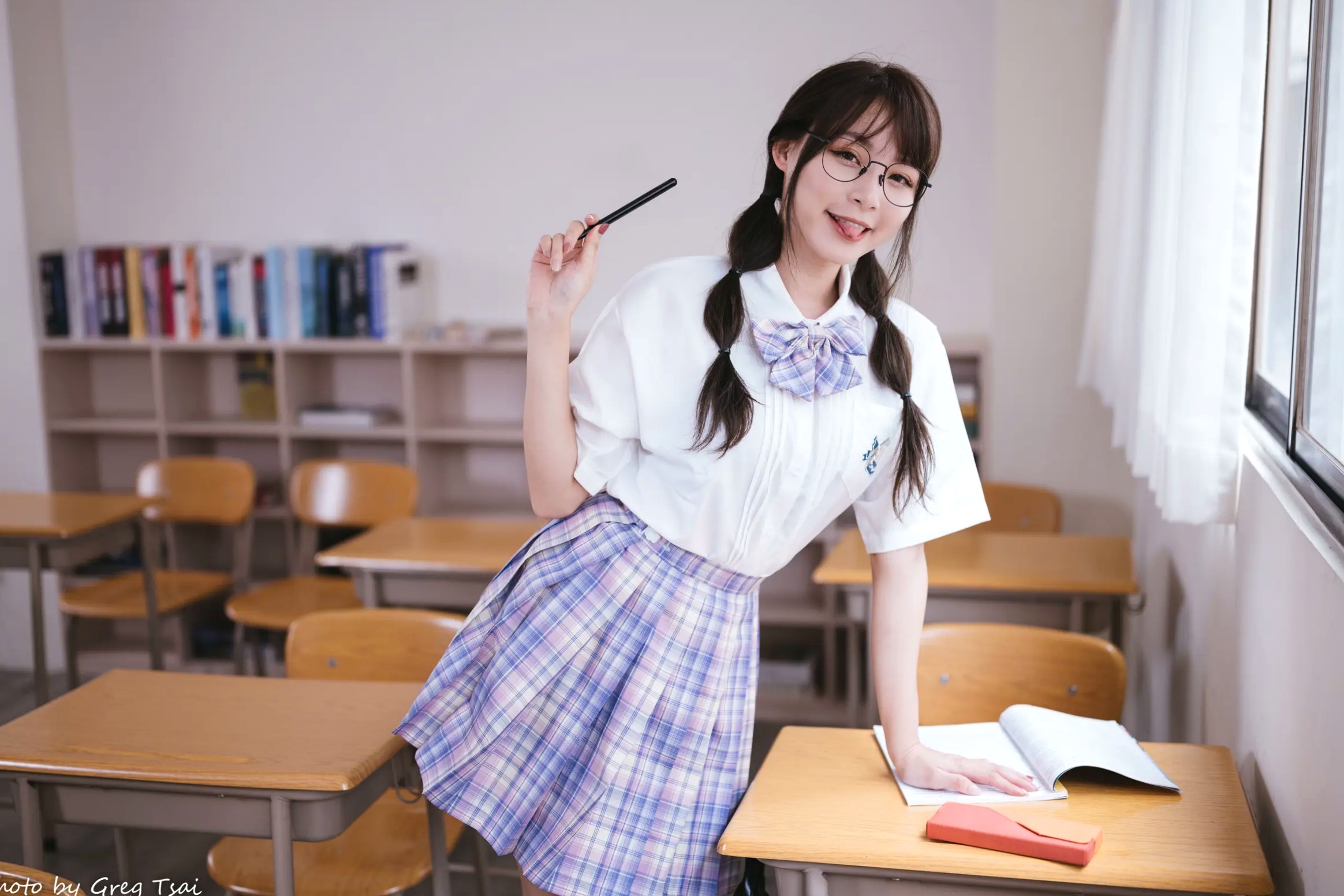 Gallery - Ashley - 清新校园校服制服风格写真 [115P]制服校服清纯治愈系 何洛沂女神私房照_秀色女神 - image 37