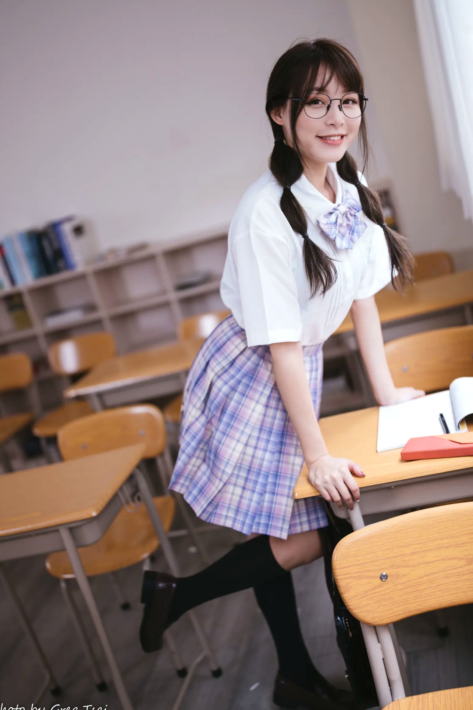 Gallery - Ashley - 清新校园校服制服风格写真 [115P]制服校服清纯治愈系 何洛沂女神私房照_秀色女神 - image 39