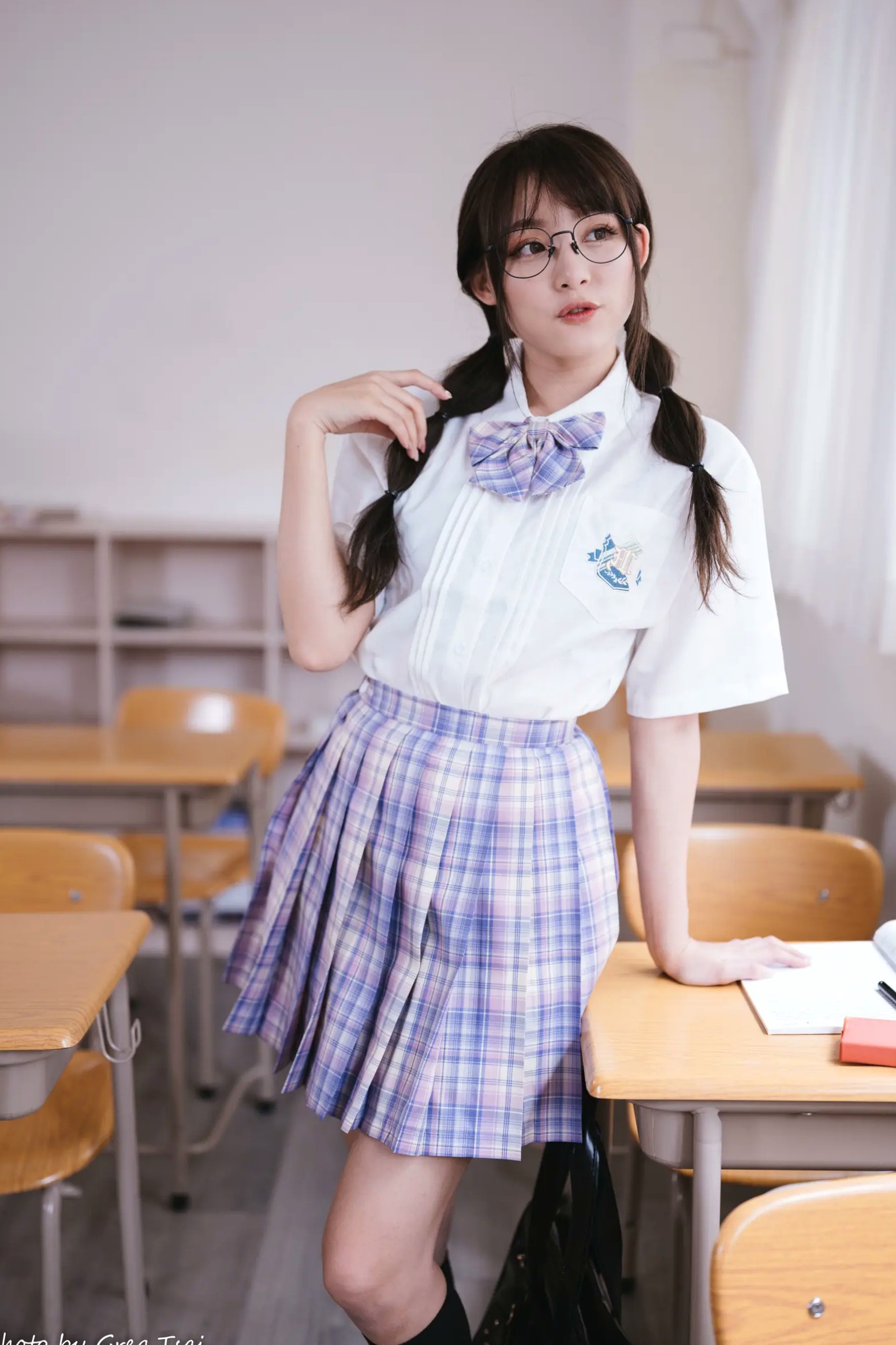 Gallery - Ashley - 清新校园校服制服风格写真 [115P]制服校服清纯治愈系 何洛沂女神私房照_秀色女神 - image 41
