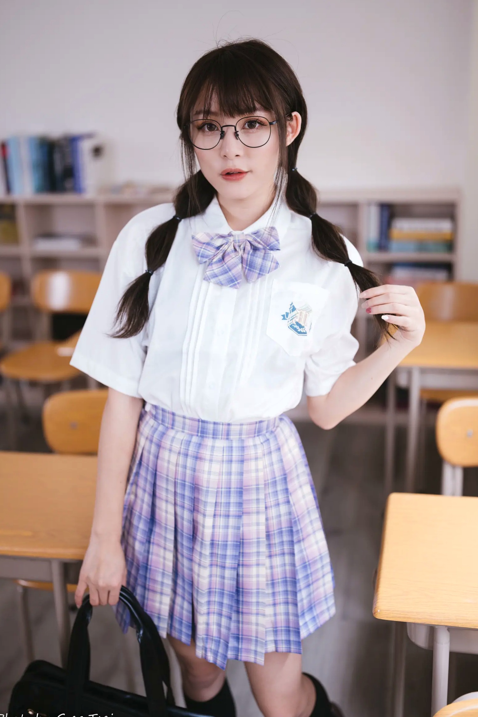 Gallery - Ashley - 清新校园校服制服风格写真 [115P]制服校服清纯治愈系 何洛沂女神私房照_秀色女神 - image 47