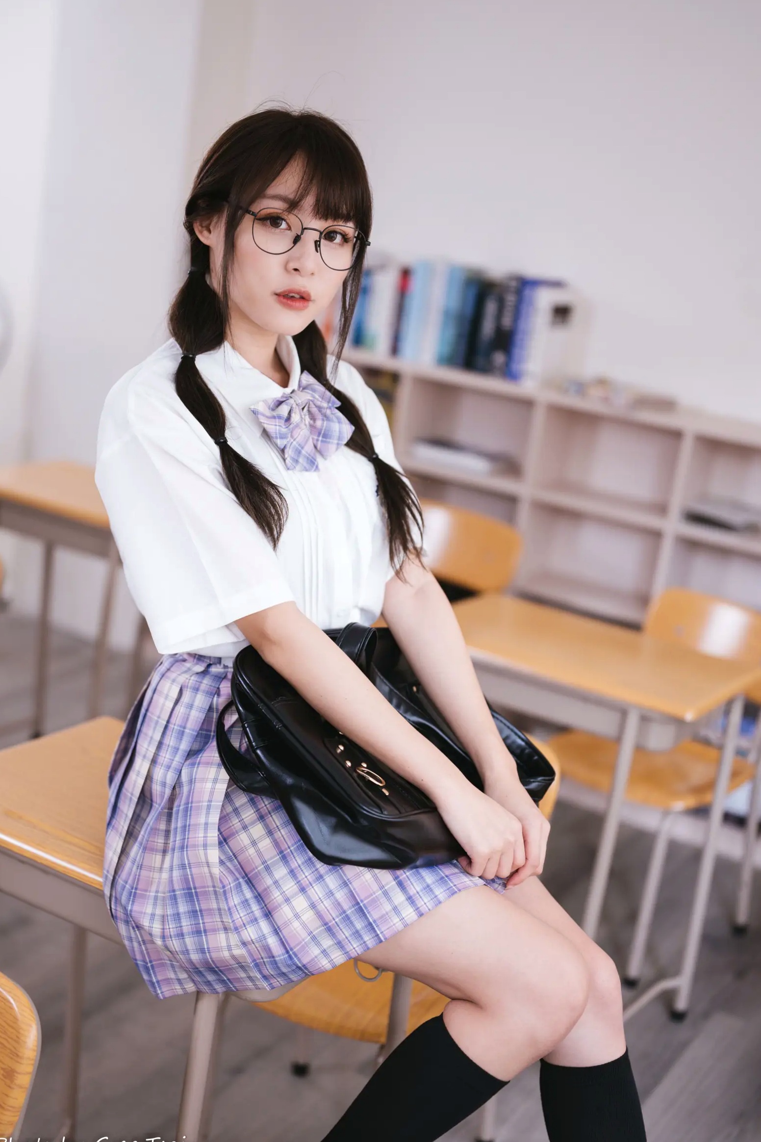 Gallery - Ashley - 清新校园校服制服风格写真 [115P]制服校服清纯治愈系 何洛沂女神私房照_秀色女神 - image 48