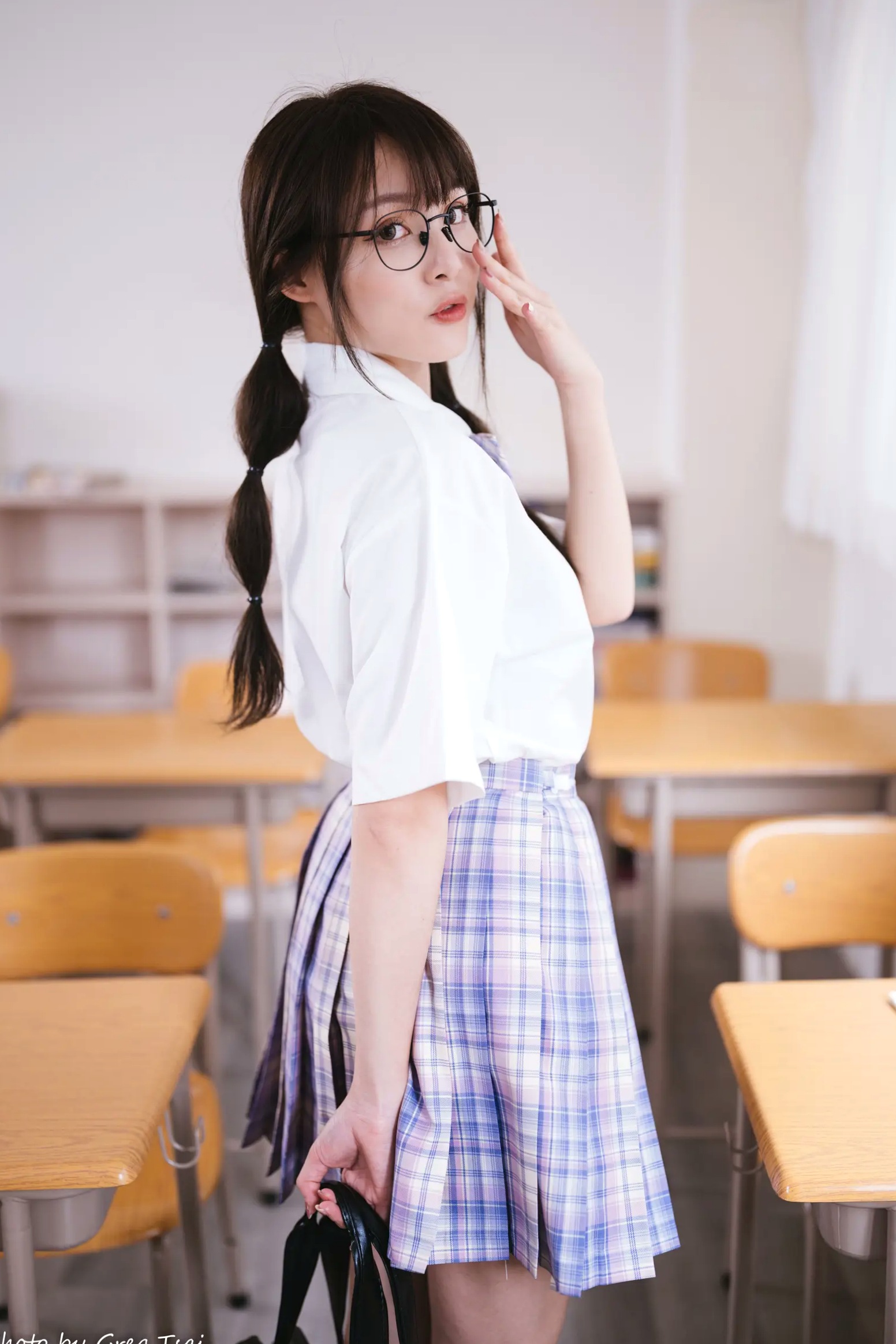 Gallery - Ashley - 清新校园校服制服风格写真 [115P]制服校服清纯治愈系 何洛沂女神私房照_秀色女神 - image 64