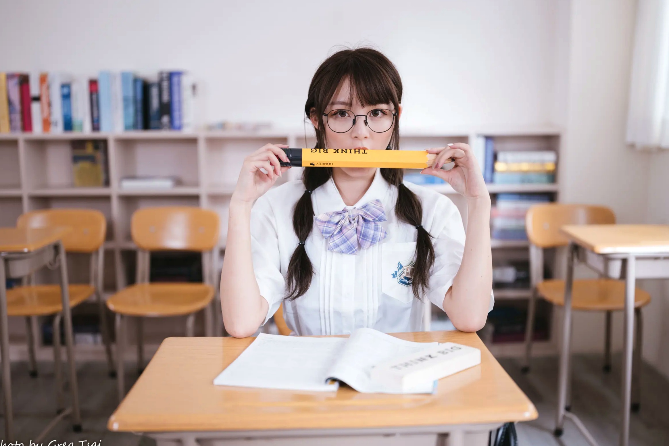 Gallery - Ashley - 清新校园校服制服风格写真 [115P]制服校服清纯治愈系 何洛沂女神私房照_秀色女神 - image 91