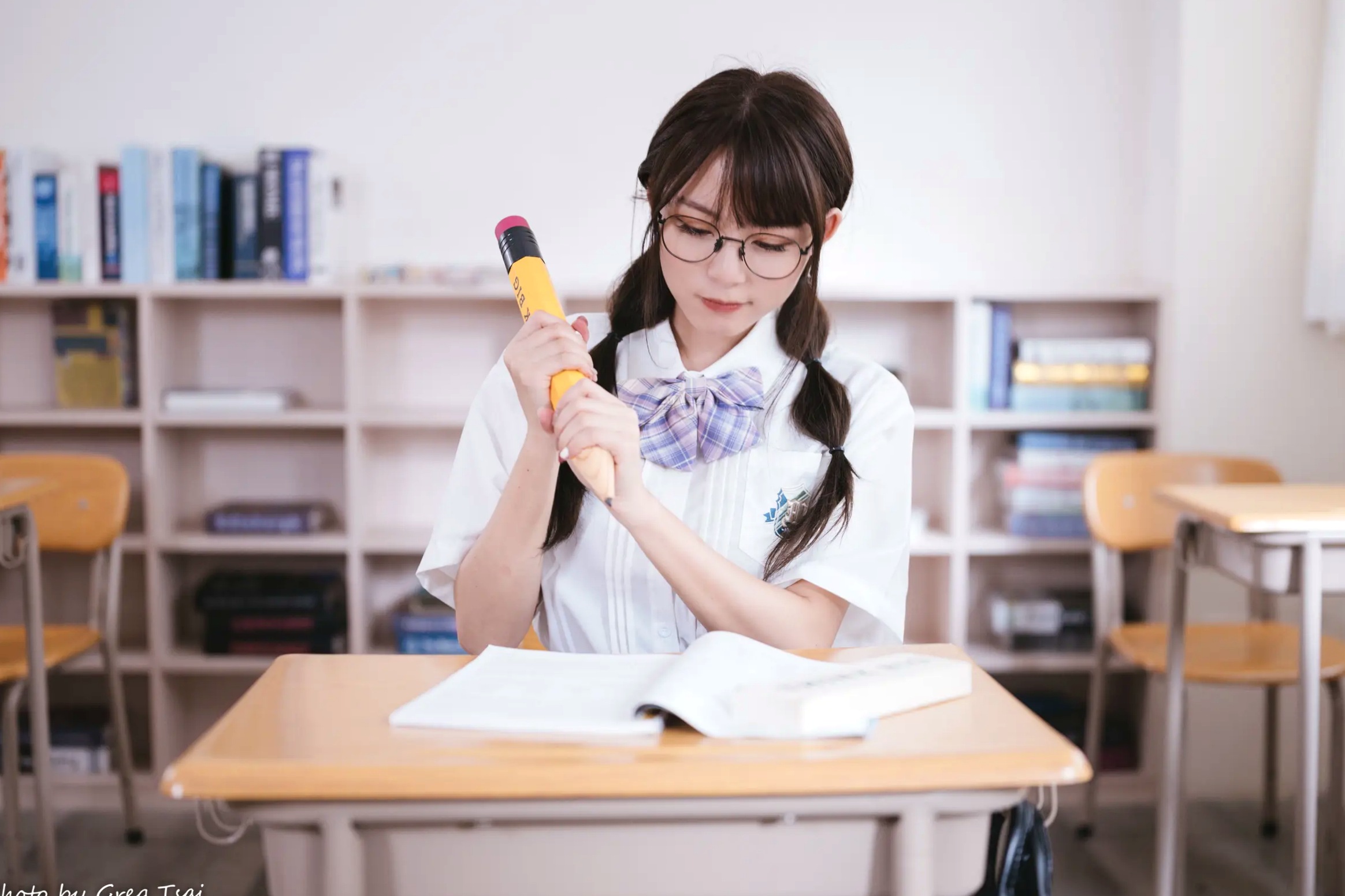 Gallery - Ashley - 清新校园校服制服风格写真 [115P]制服校服清纯治愈系 何洛沂女神私房照_秀色女神 - image 92