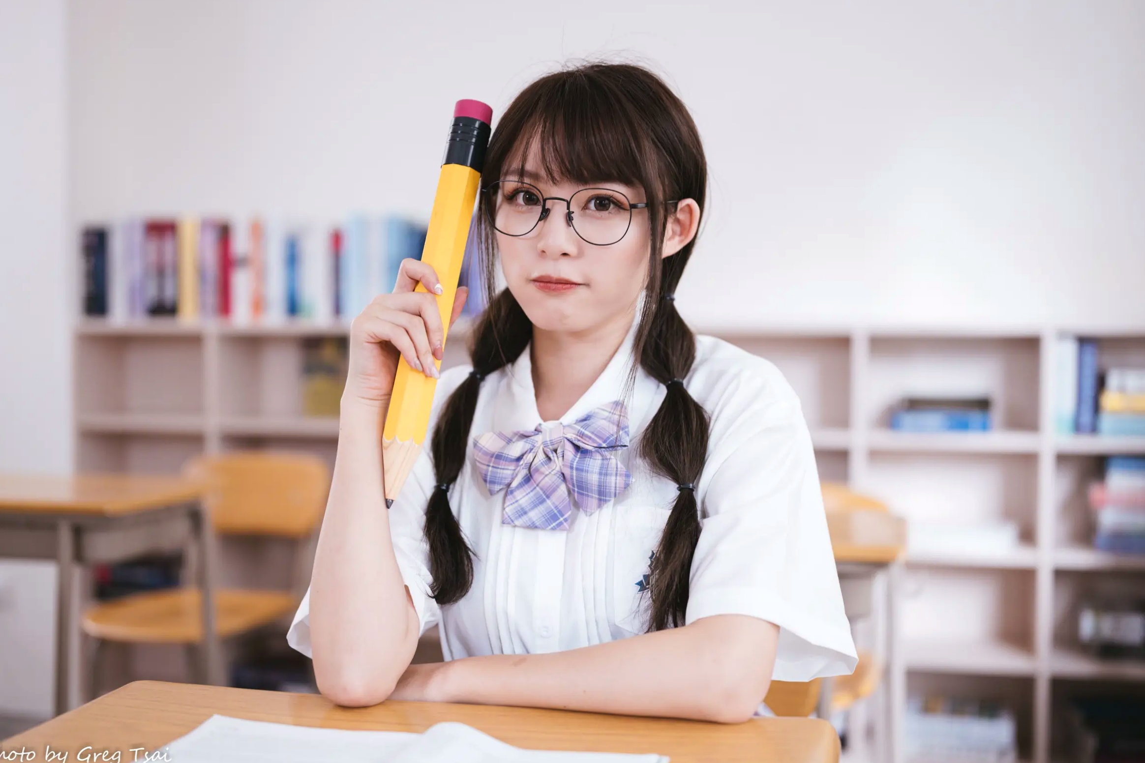 Gallery - Ashley - 清新校园校服制服风格写真 [115P]制服校服清纯治愈系 何洛沂女神私房照_秀色女神 - image 99