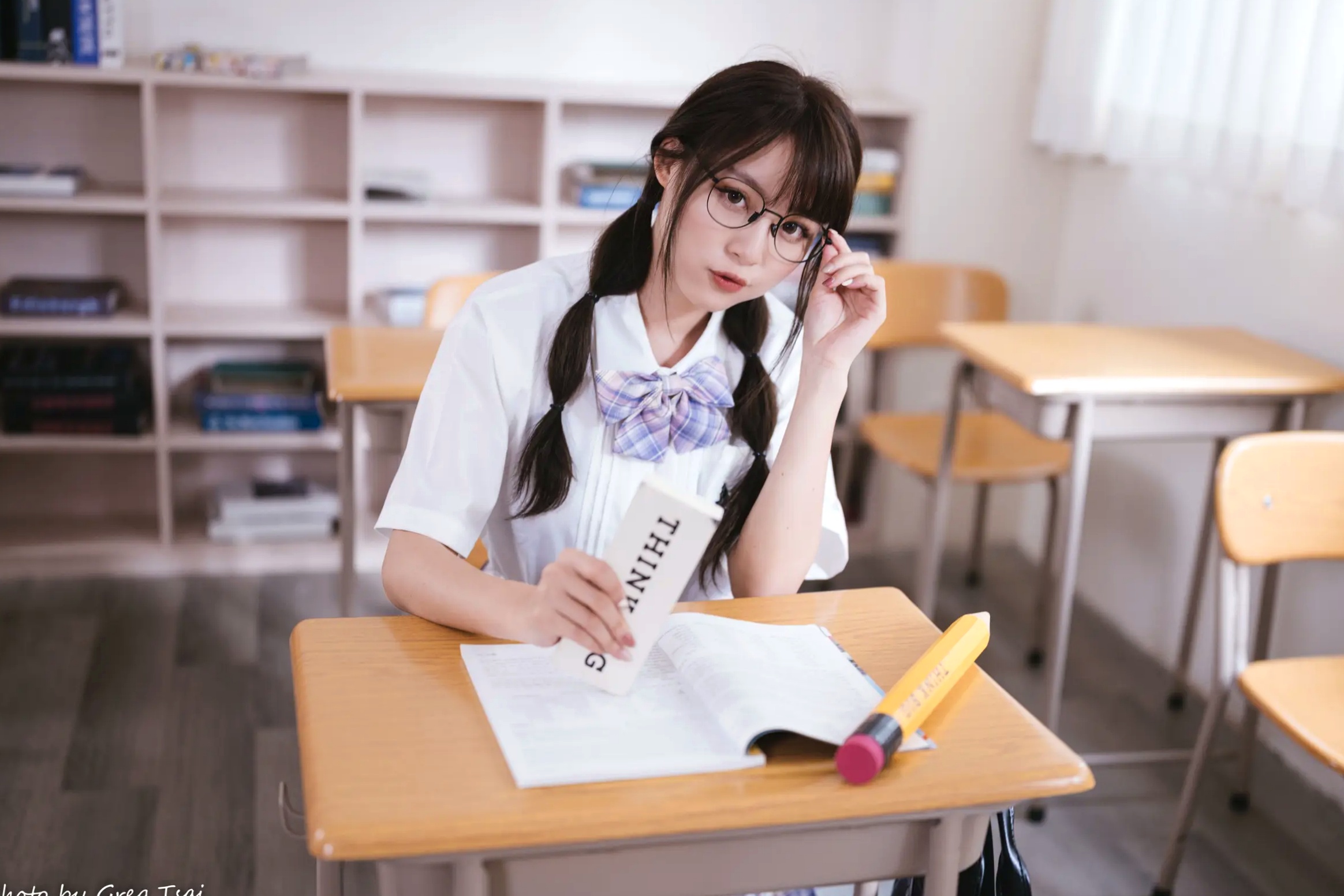 Gallery - Ashley - 清新校园校服制服风格写真 [115P]制服校服清纯治愈系 何洛沂女神私房照_秀色女神 - image 103
