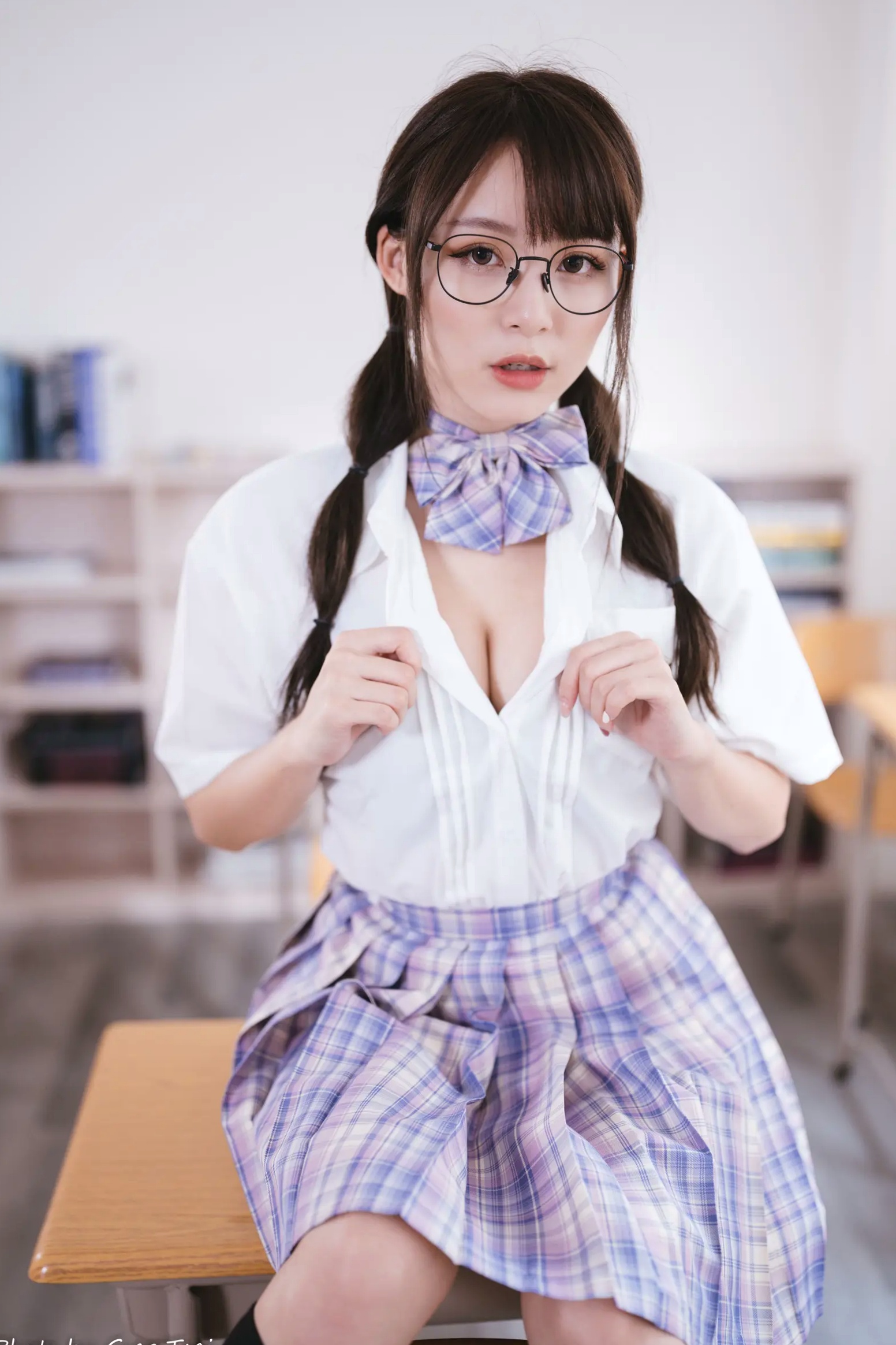 Gallery - Ashley - 清新校园校服制服风格写真 [115P]制服校服清纯治愈系 何洛沂女神私房照_秀色女神 - image 105