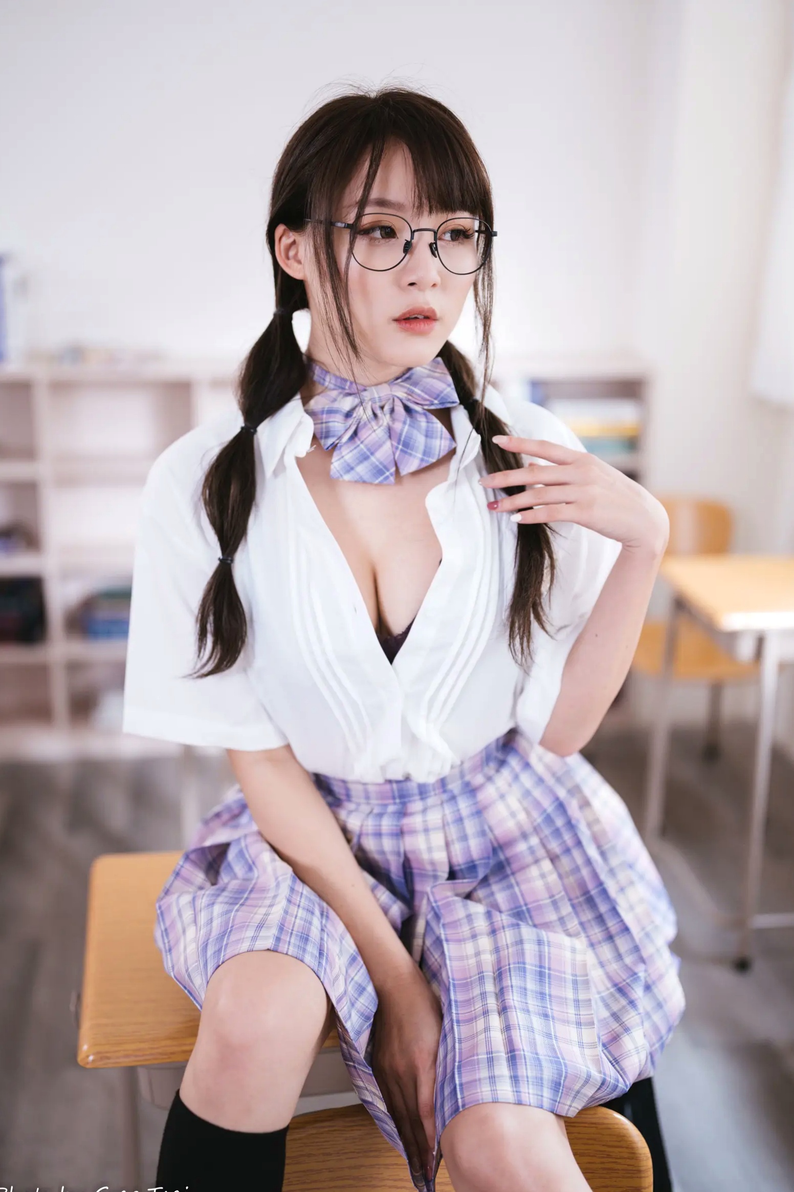 Gallery - Ashley - 清新校园校服制服风格写真 [115P]制服校服清纯治愈系 何洛沂女神私房照_秀色女神 - image 109