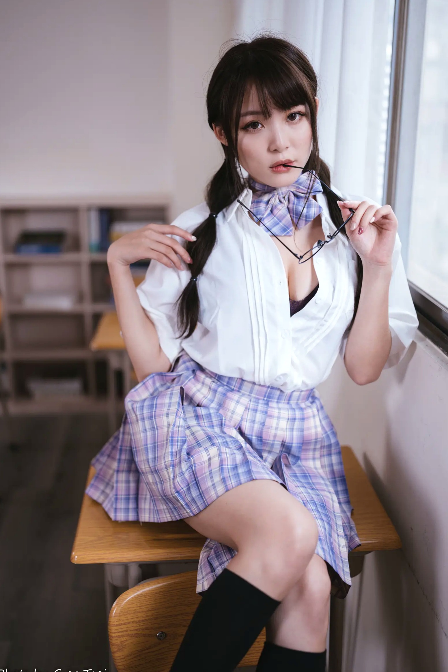 Gallery - Ashley - 清新校园校服制服风格写真 [115P]制服校服清纯治愈系 何洛沂女神私房照_秀色女神 - image 112