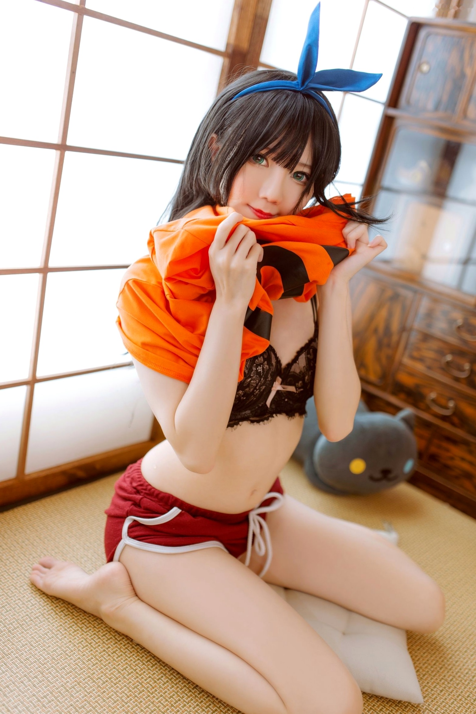 Gallery - Sally-Dorasnow-Ruka-Sarashina-Summer：夏日清新私房写真，甜美兔女郎风格，黑色蕾丝内衣诱惑室内大尺度照片性感私房照角色扮演内衣诱惑 王辛淼女神私房照_秀色女神 - image 29