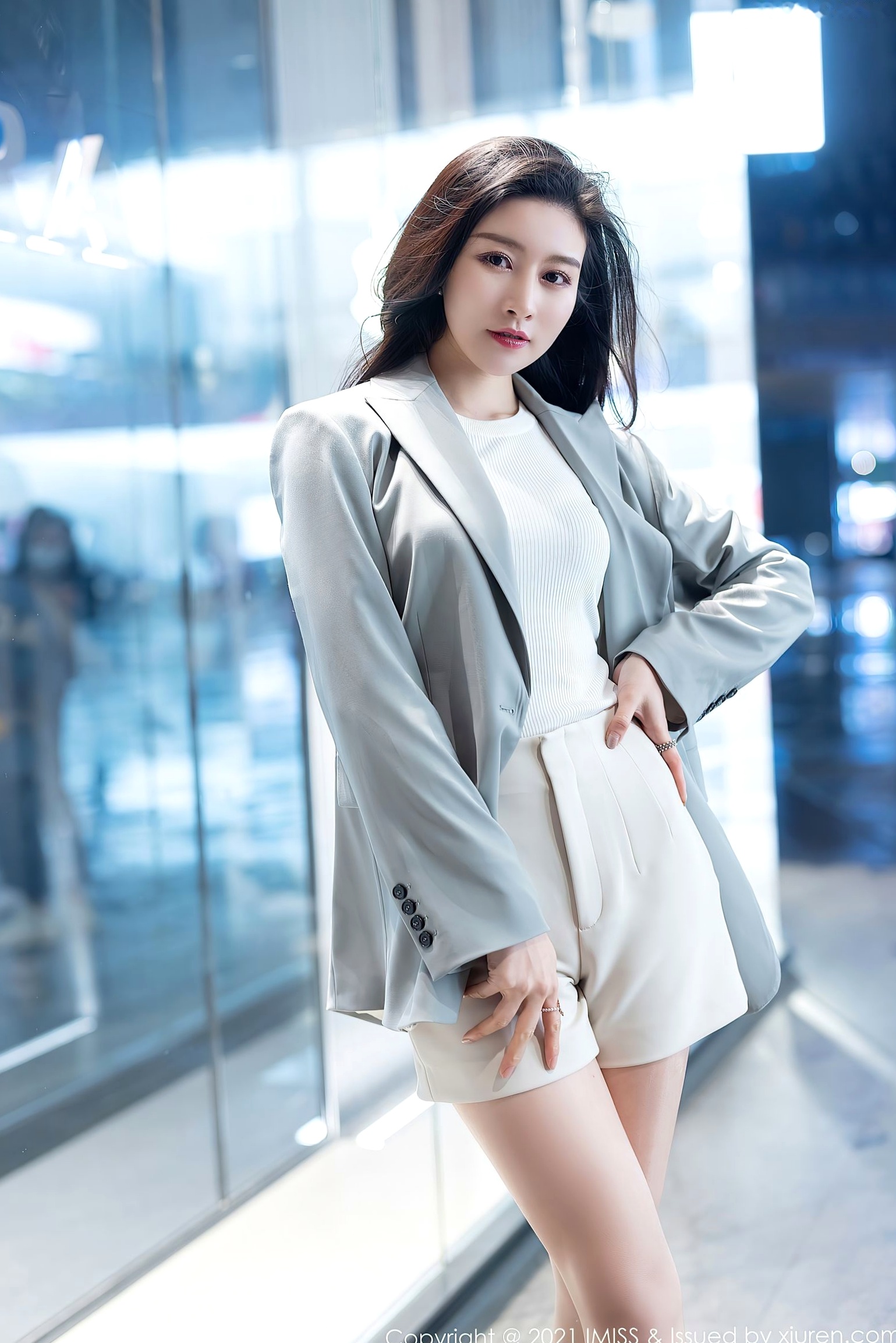 Gallery - IMiss爱蜜社 - Honey Club -Vanessa职场OL装束与黑蕾丝内衣写真-办公室制服诱惑与性感私房美图爱蜜社 - Honey Club 性感内衣制服私房照诱惑 任育萱女神私房照_秀色女神 - image 5
