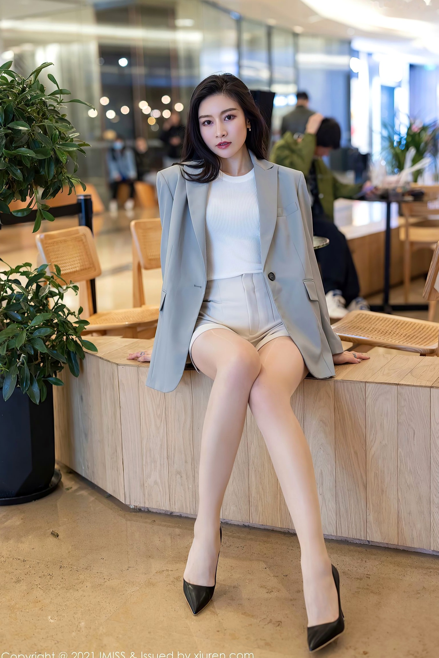 Gallery - IMiss爱蜜社 - Honey Club -Vanessa职场OL装束与黑蕾丝内衣写真-办公室制服诱惑与性感私房美图爱蜜社 - Honey Club 性感内衣制服私房照诱惑 任育萱女神私房照_秀色女神 - image 20