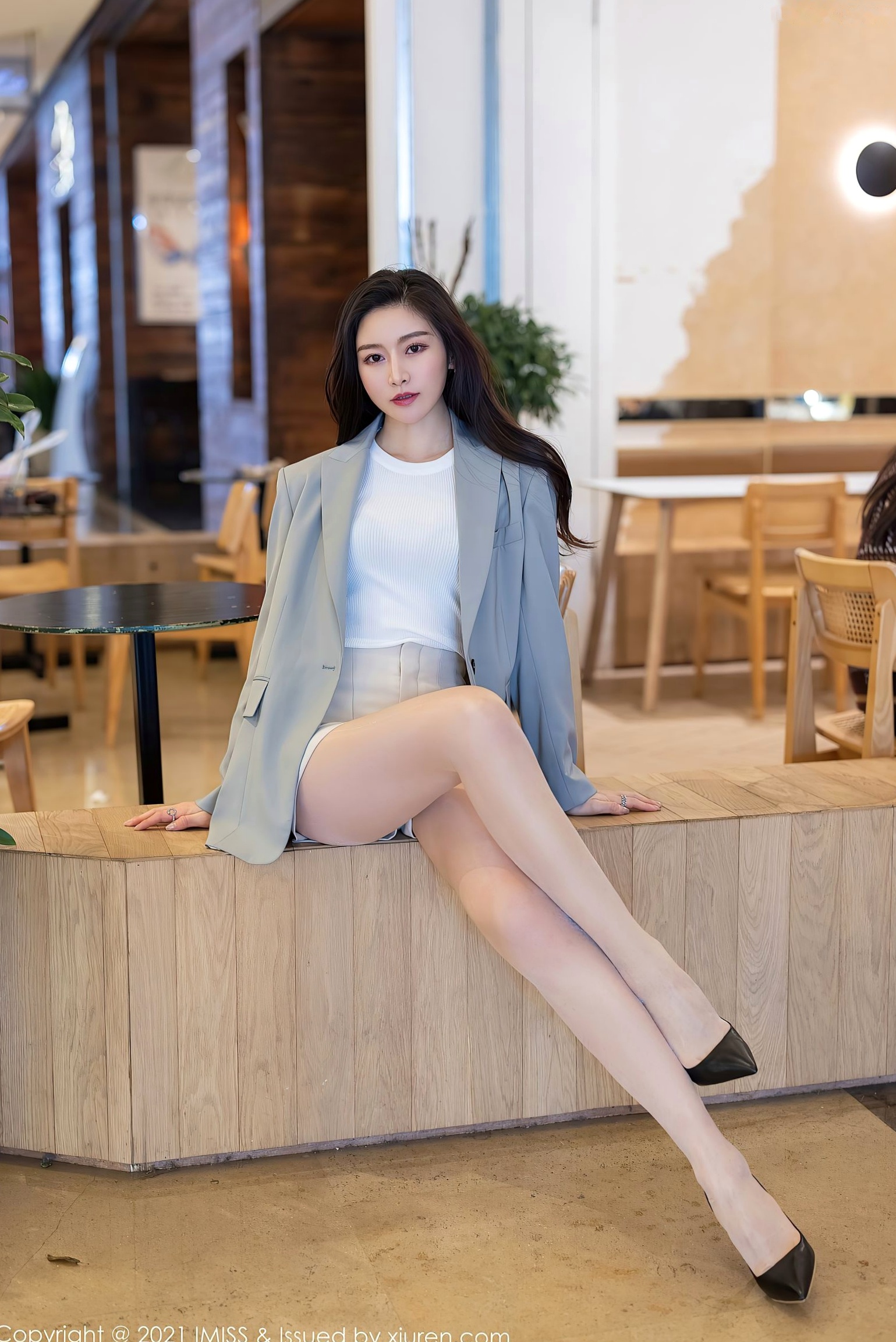 Gallery - IMiss爱蜜社 - Honey Club -Vanessa职场OL装束与黑蕾丝内衣写真-办公室制服诱惑与性感私房美图爱蜜社 - Honey Club 性感内衣制服私房照诱惑 任育萱女神私房照_秀色女神 - image 21