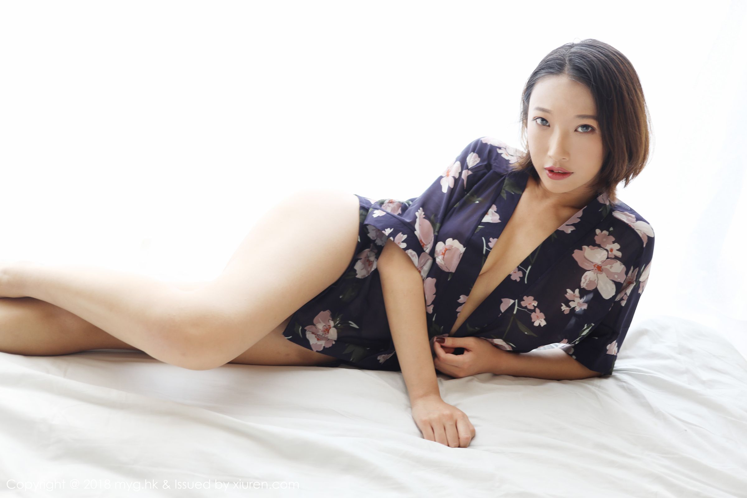 性感模特栗子Riz 韵味旗袍妩媚和服