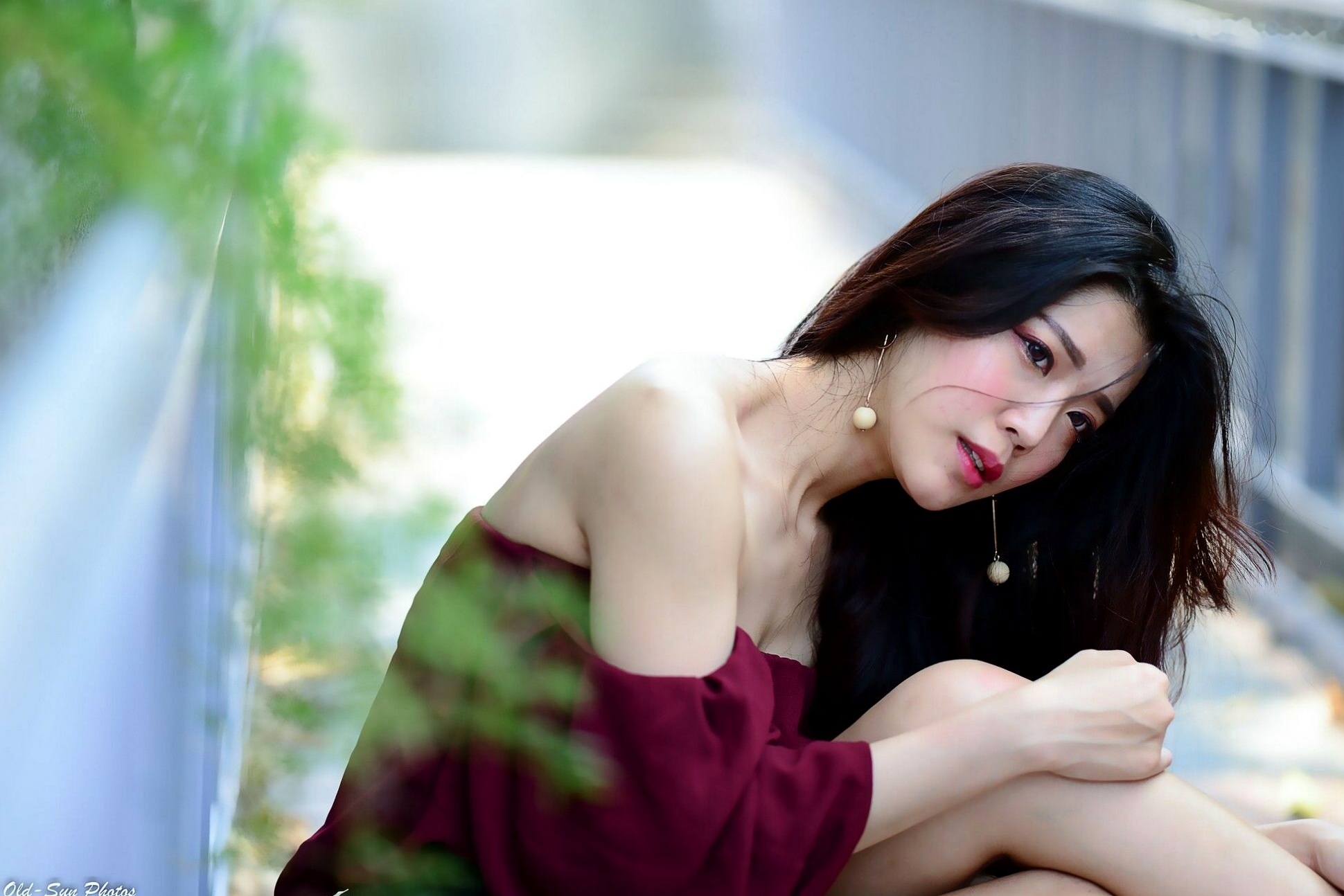 Gallery - 台湾正妹孙莎莎高美馆户外性感写真，优雅露肩装展现清新气质与迷人曲线台湾户外气质清纯性感 孙瑜莎莎女神私房照_秀色女神 - image 76