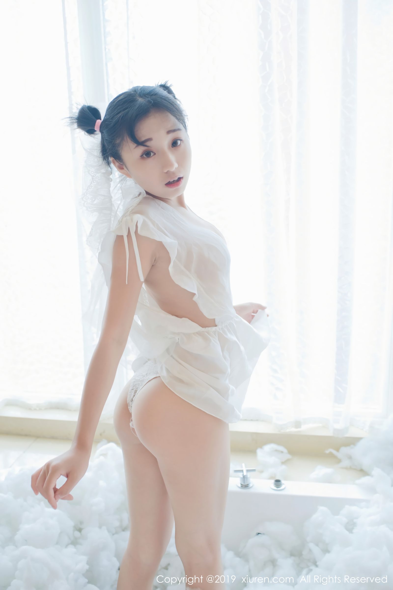 日系美女仓井优香 新娘白莎日系体操服