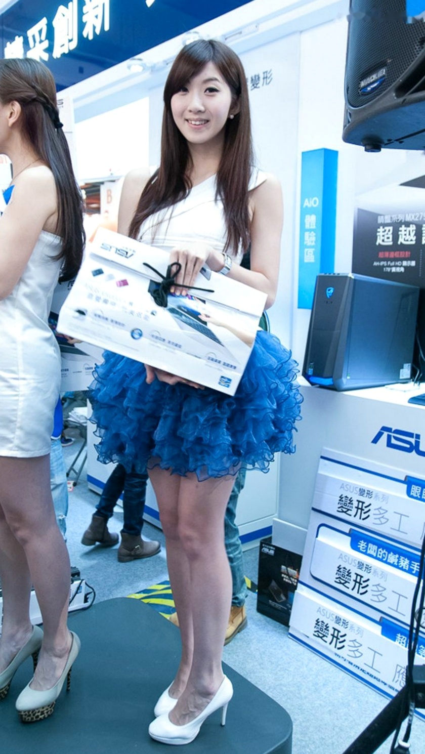 Gallery - 台湾模特 - model安琪：电子数码会展现场清纯靓丽展会模特 - model高清图集台湾气质清纯清新女神 Angel Wang女神私房照_秀色女神 - image 7