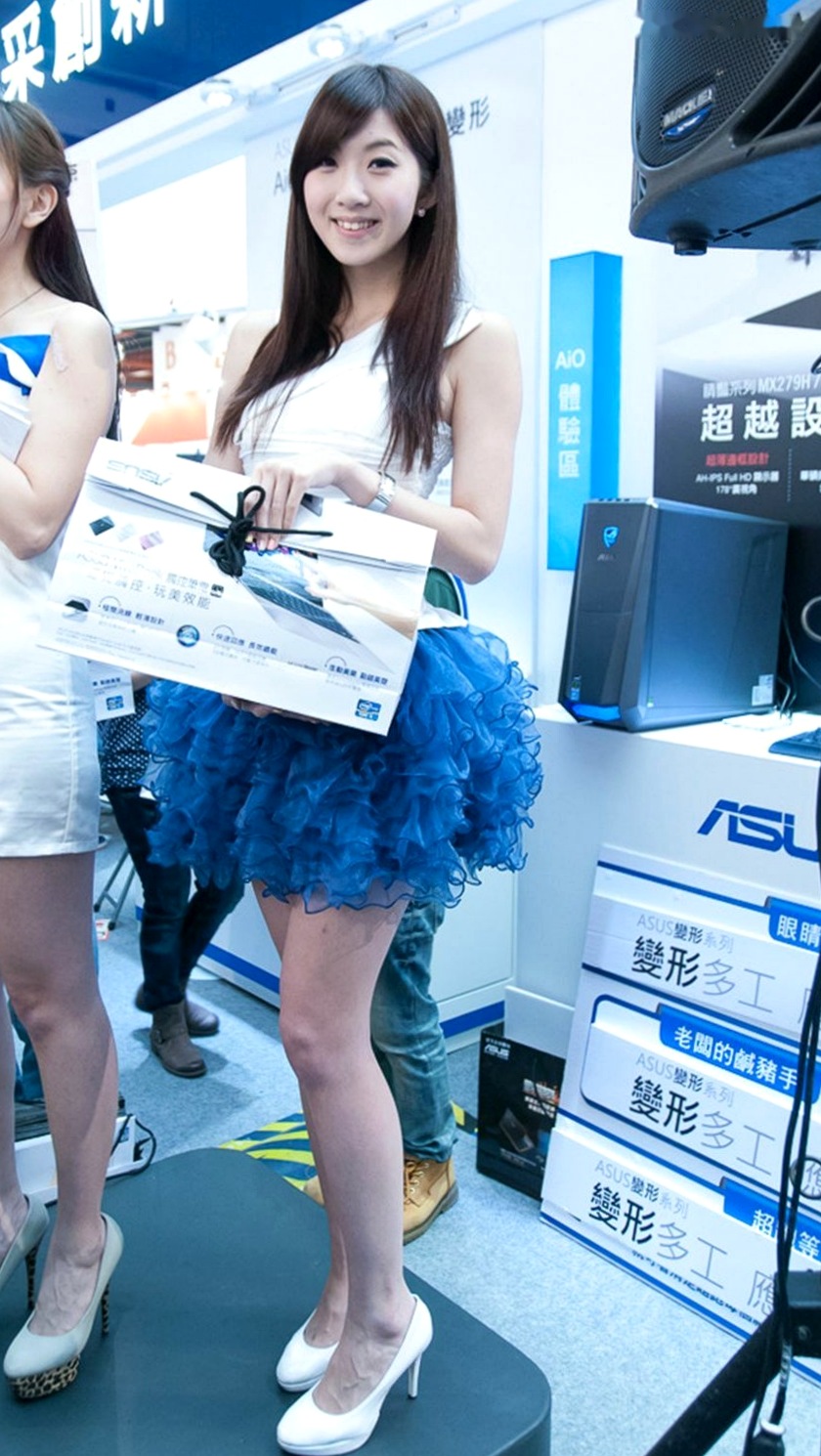 Gallery - 台湾模特 - model安琪：电子数码会展现场清纯靓丽展会模特 - model高清图集台湾气质清纯清新女神 Angel Wang女神私房照_秀色女神 - image 12