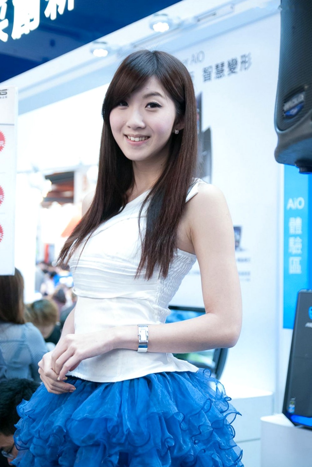 Gallery - 台湾模特 - model安琪：电子数码会展现场清纯靓丽展会模特 - model高清图集台湾气质清纯清新女神 Angel Wang女神私房照_秀色女神 - image 13