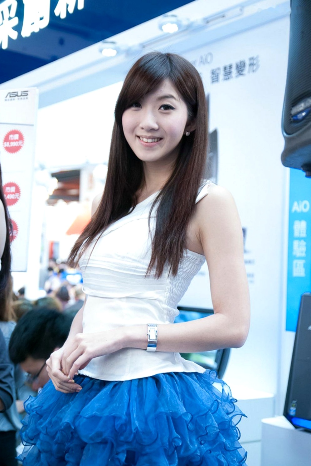 Gallery - 台湾模特 - model安琪：电子数码会展现场清纯靓丽展会模特 - model高清图集台湾气质清纯清新女神 Angel Wang女神私房照_秀色女神 - image 14
