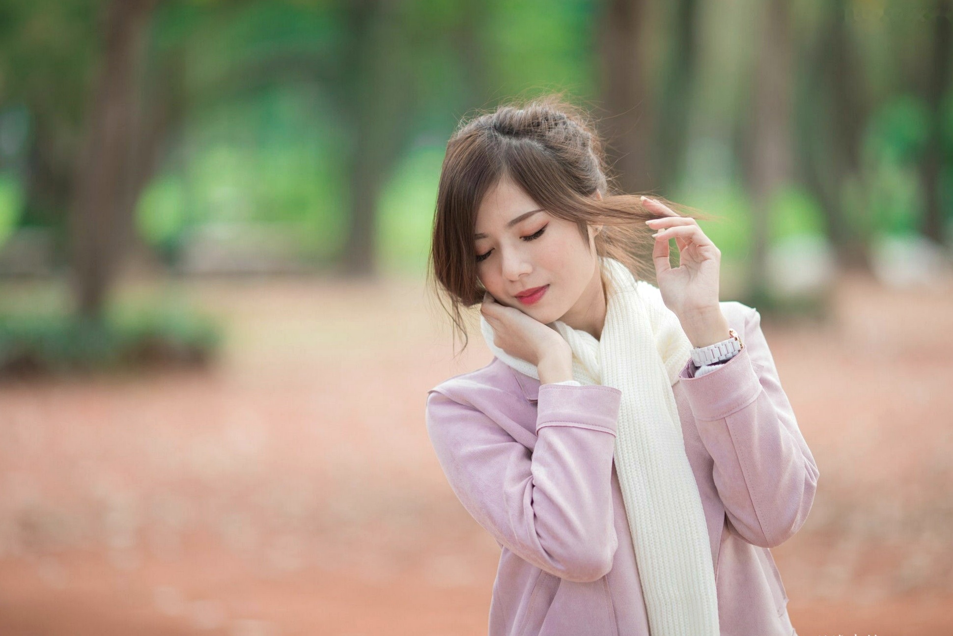 Gallery - 台湾正妹方唯真《青年公园》唯美户外丝袜写真，清新甜美冬日时尚穿搭台湾清新气质户外治愈系 Chubby唯真女神私房照_秀色女神 - image 29