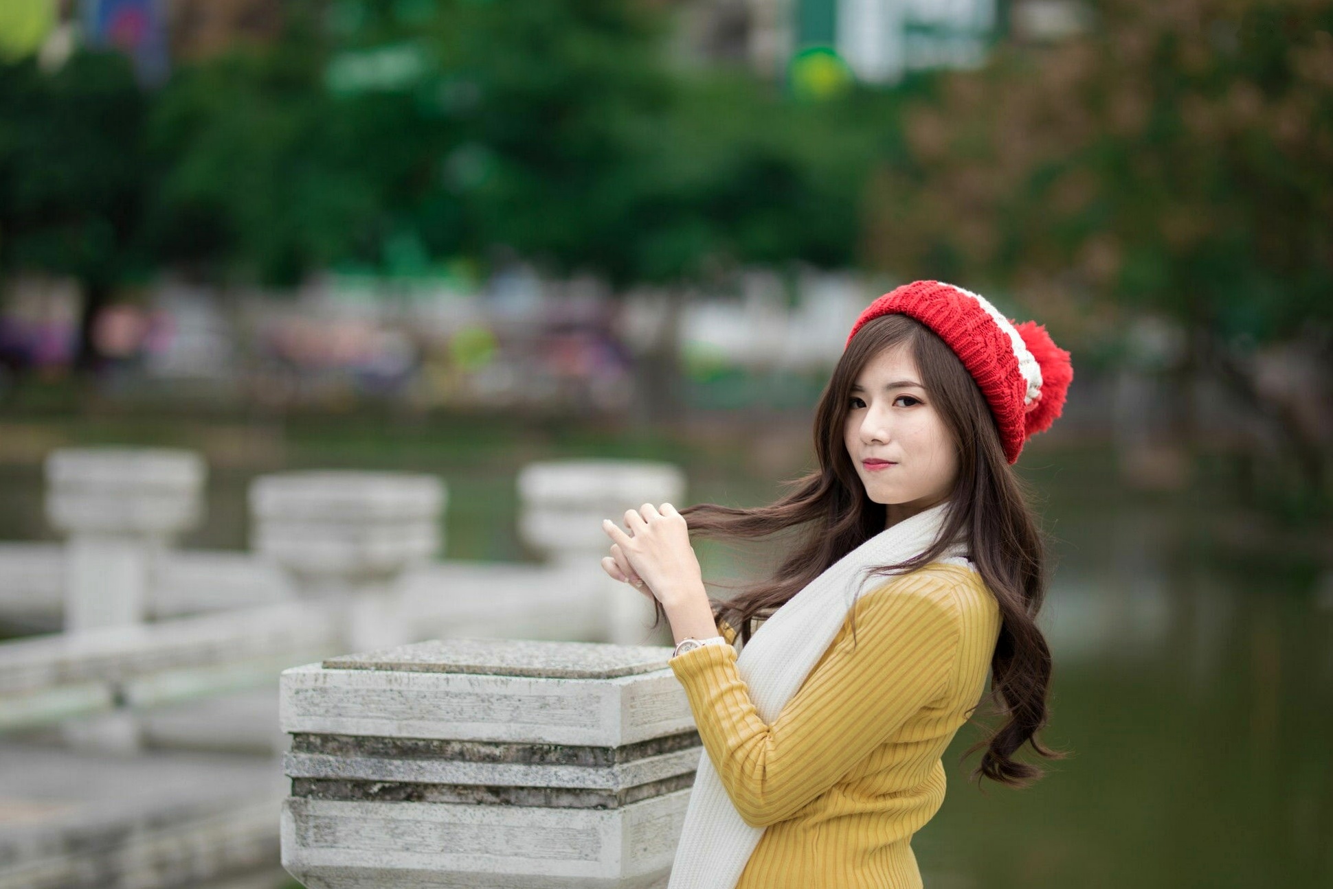 Gallery - 台湾正妹方唯真《青年公园》唯美户外丝袜写真，清新甜美冬日时尚穿搭台湾清新气质户外治愈系 Chubby唯真女神私房照_秀色女神 - image 57