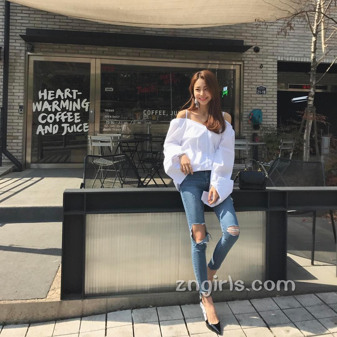 韩国超正模特池允美 简直就是衣服架子