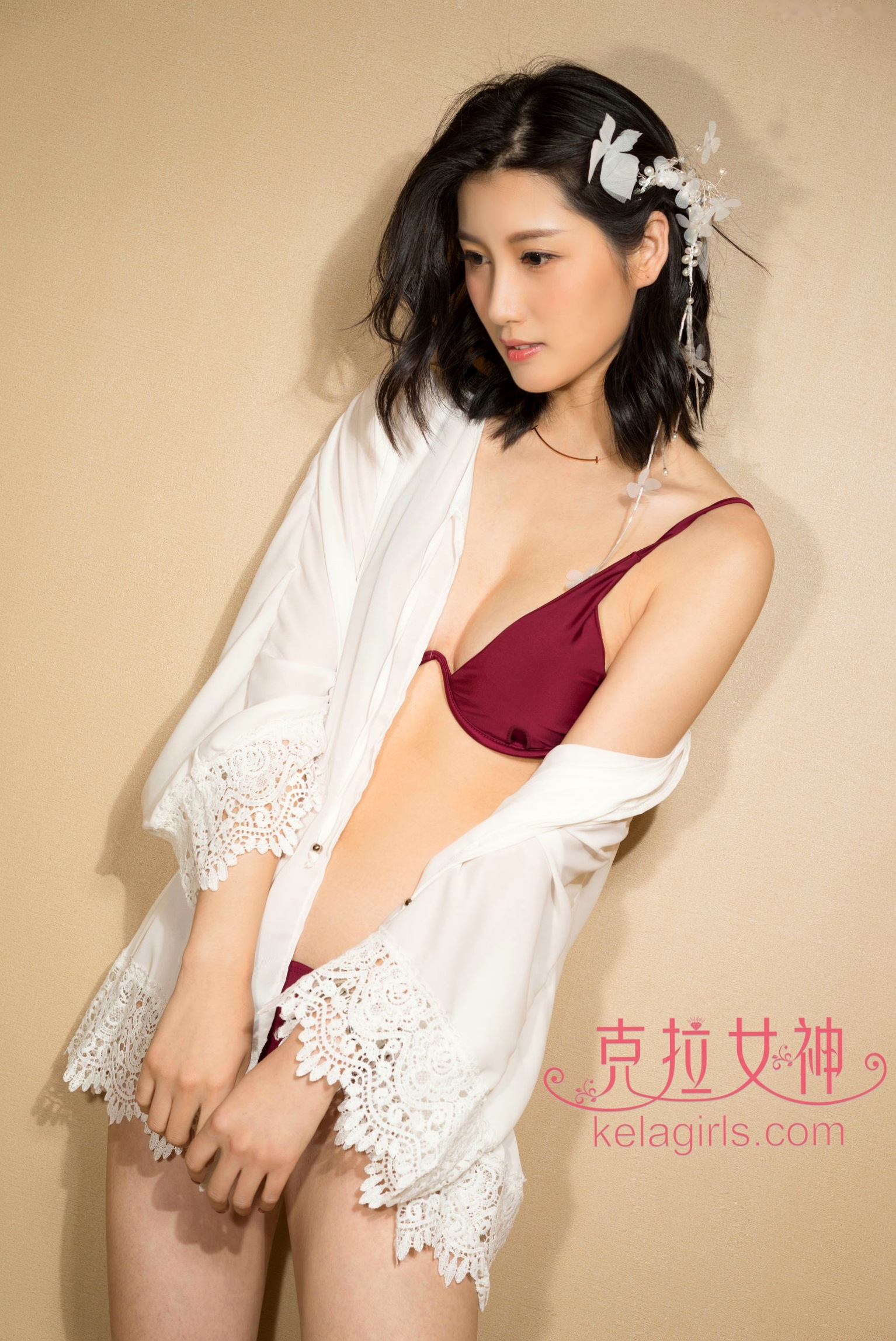 Gallery - KelaGirls克拉女神-2018.05.21-王睿-清凉一夏：室内私房比基尼搭蕾丝罩衫写真性感诱惑比基尼私房照女神 王睿女神私房照_秀色女神 - image 5