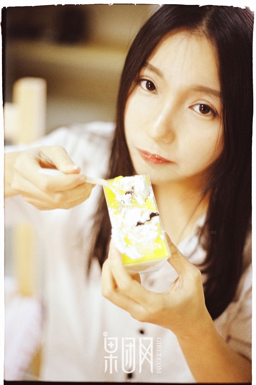 甜美女神范雅惠 牛奶般雪白肌肤