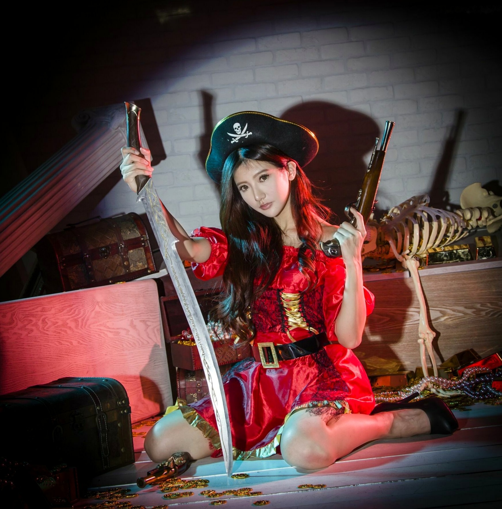 Gallery - 台湾正妹薇安Vivian硬核武装特工写真：飒爽制服棚拍，尽显酷飒冷艳作战风情台湾御女郎 - Royal Lady 制服冷艳角色扮演 薇安Vivian女神私房照_秀色女神 - image 26
